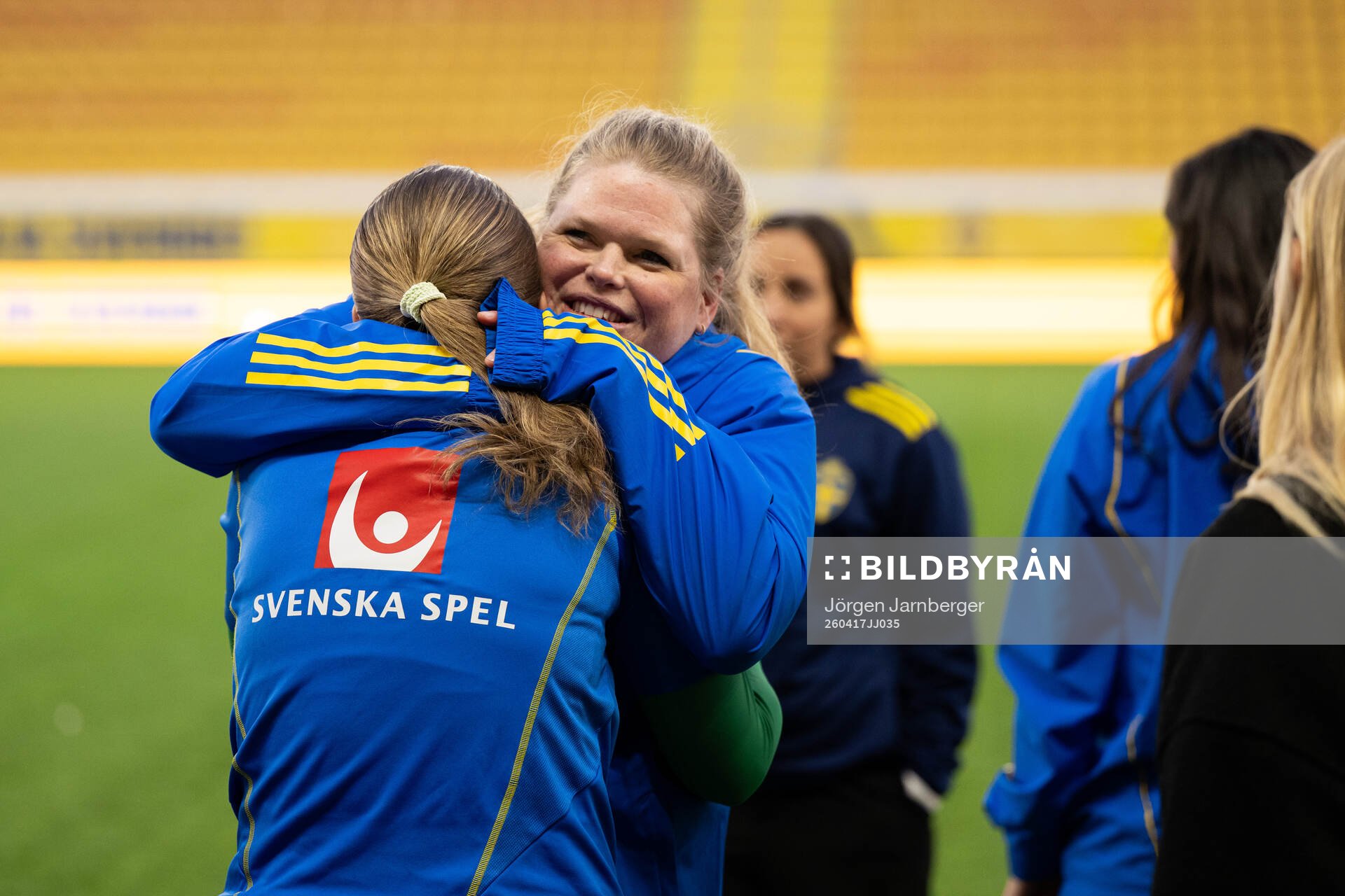 Players of Sweden celebrates