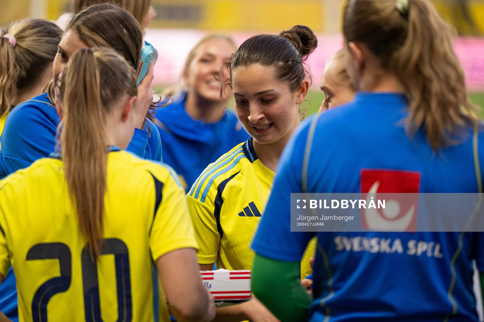 Players of Sweden celebrates