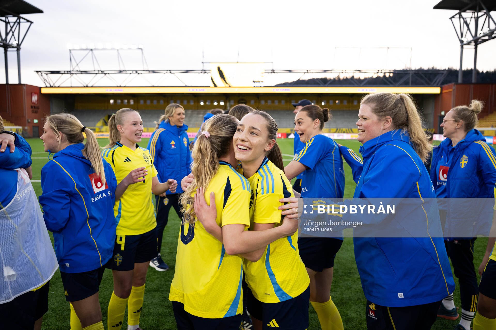 Augusta Priks of Sweden celebrates