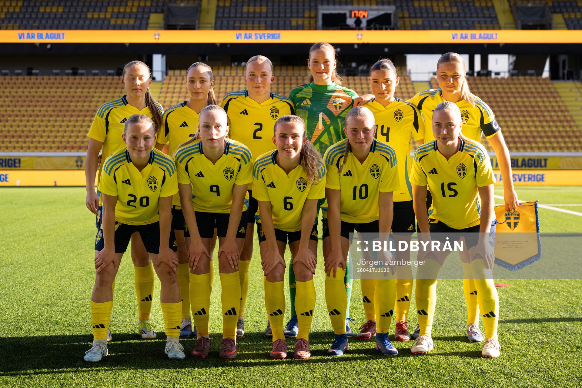 Starting lineup of Sweden