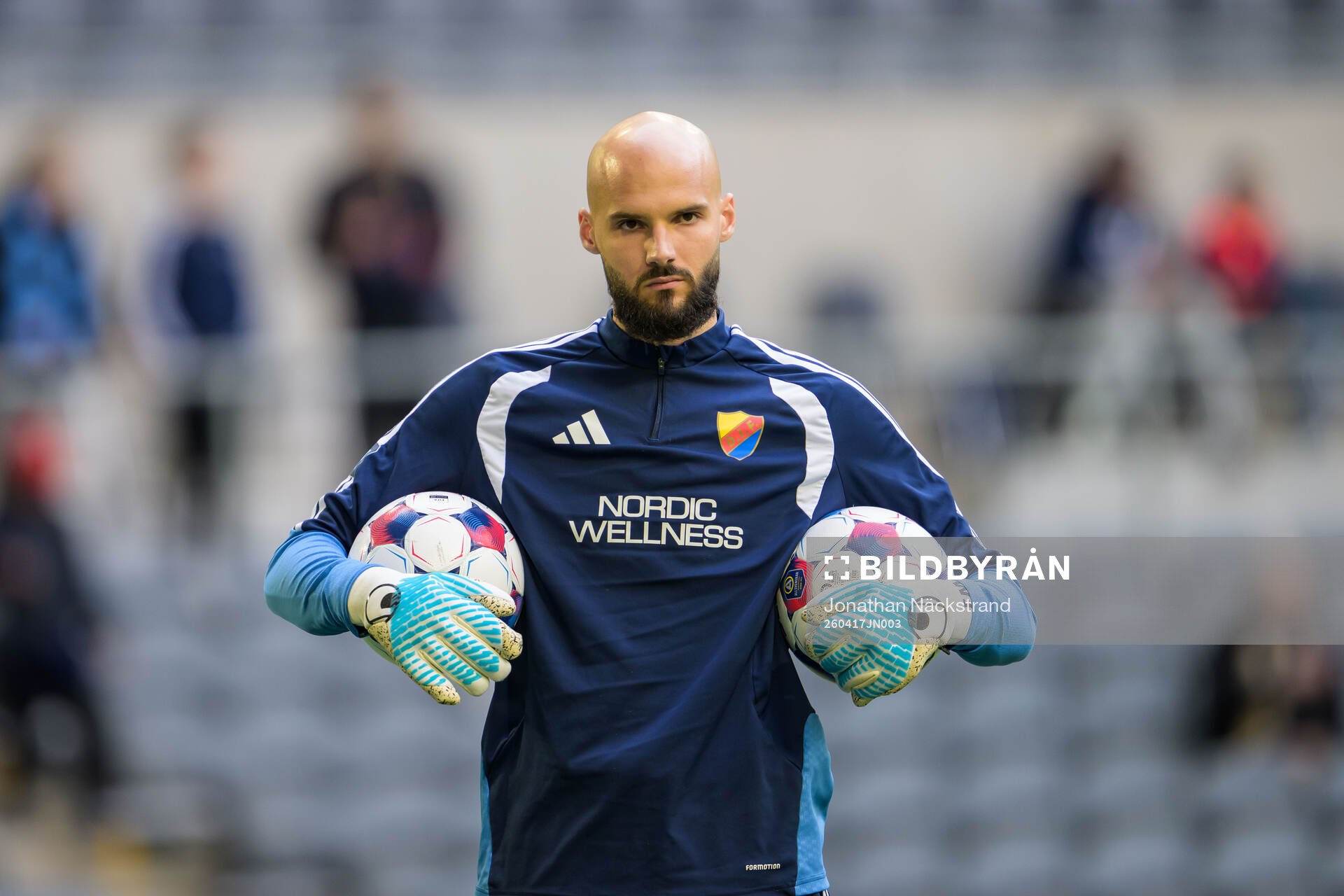 Djurgårdens målvakt Filip Manojlovic