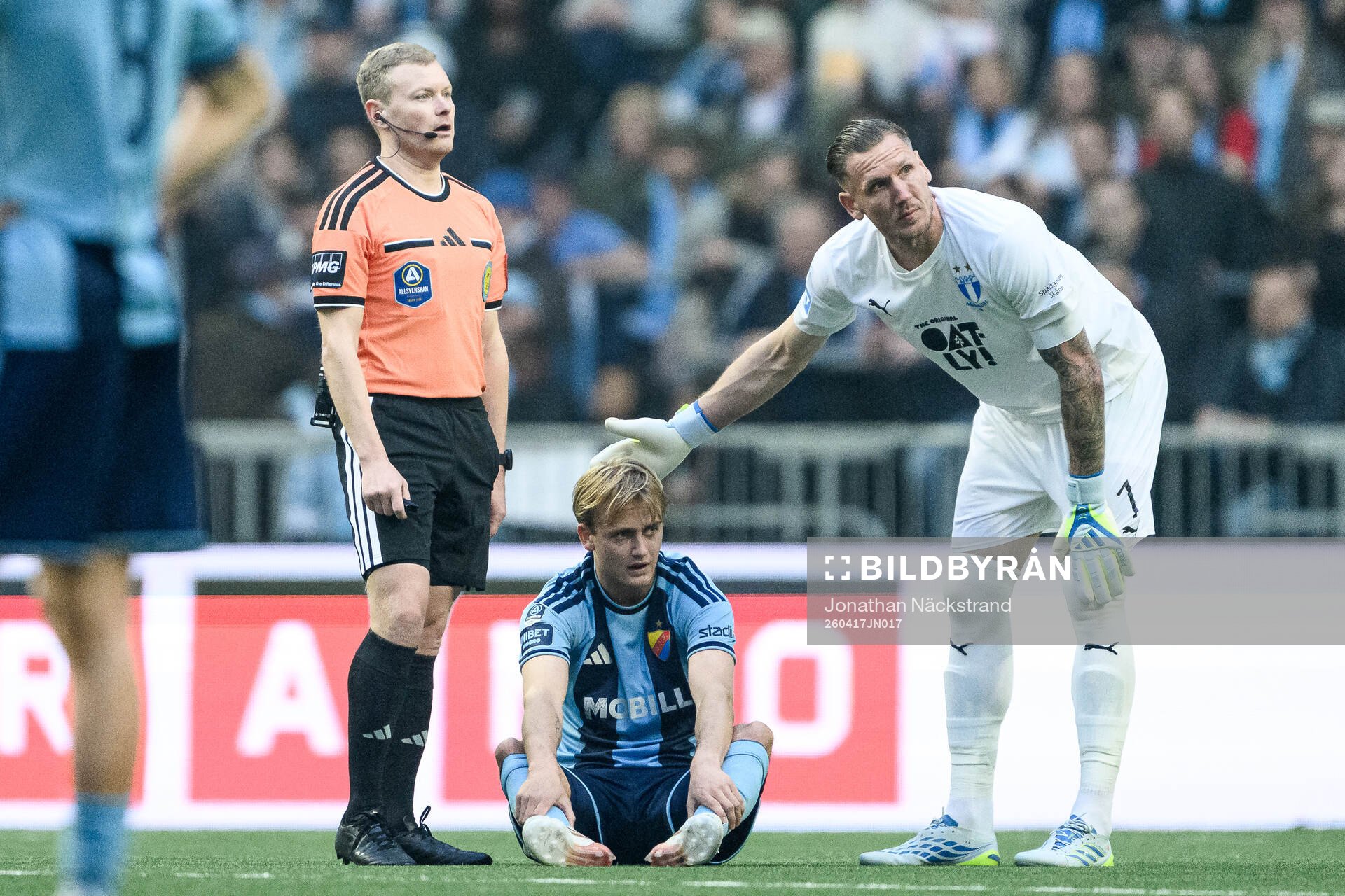 Domare Fredrik Klitte, Djurgårdens Oskar Fallenius och