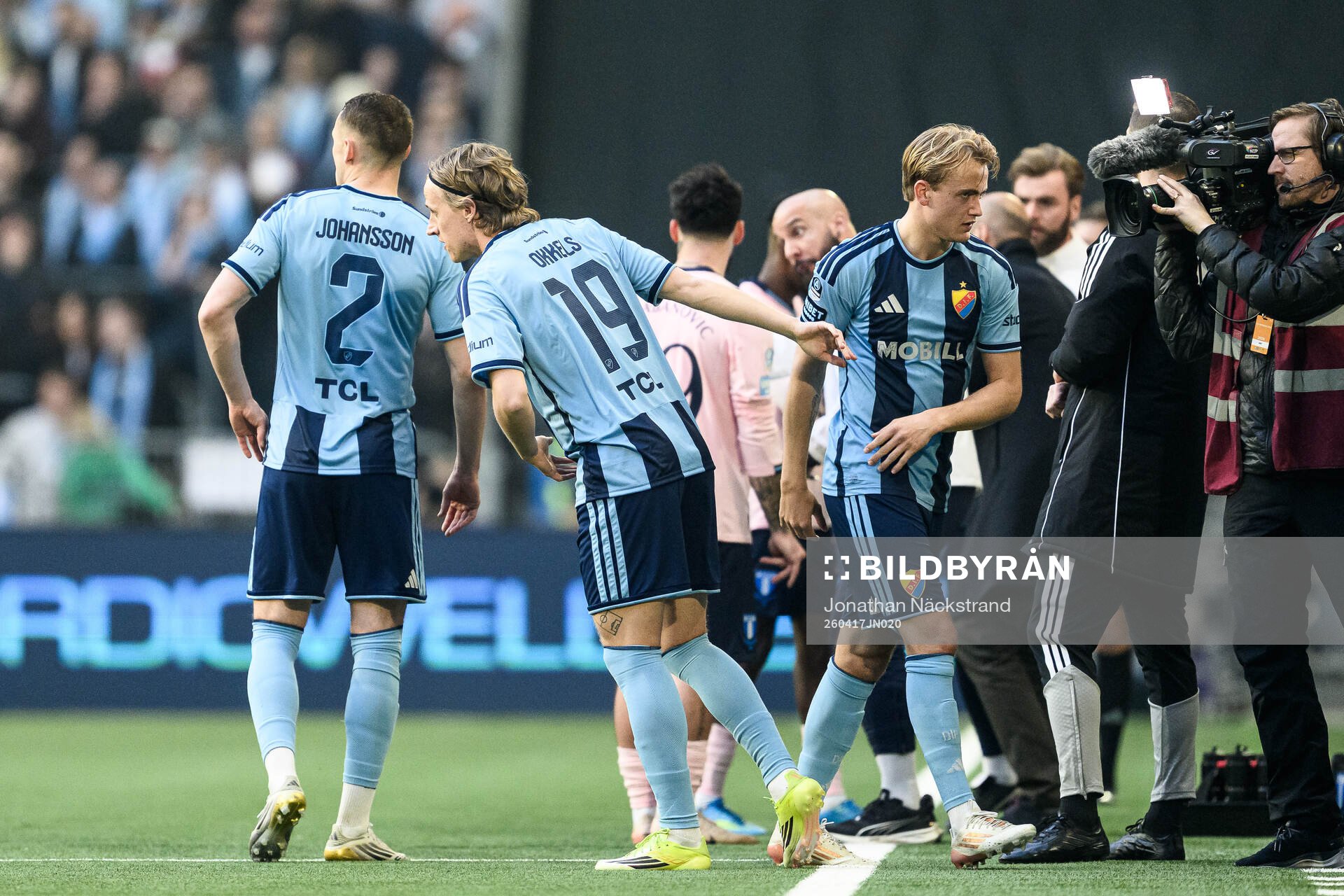 Djurgårdens Jeppe Okkels och Oskar Fallenius