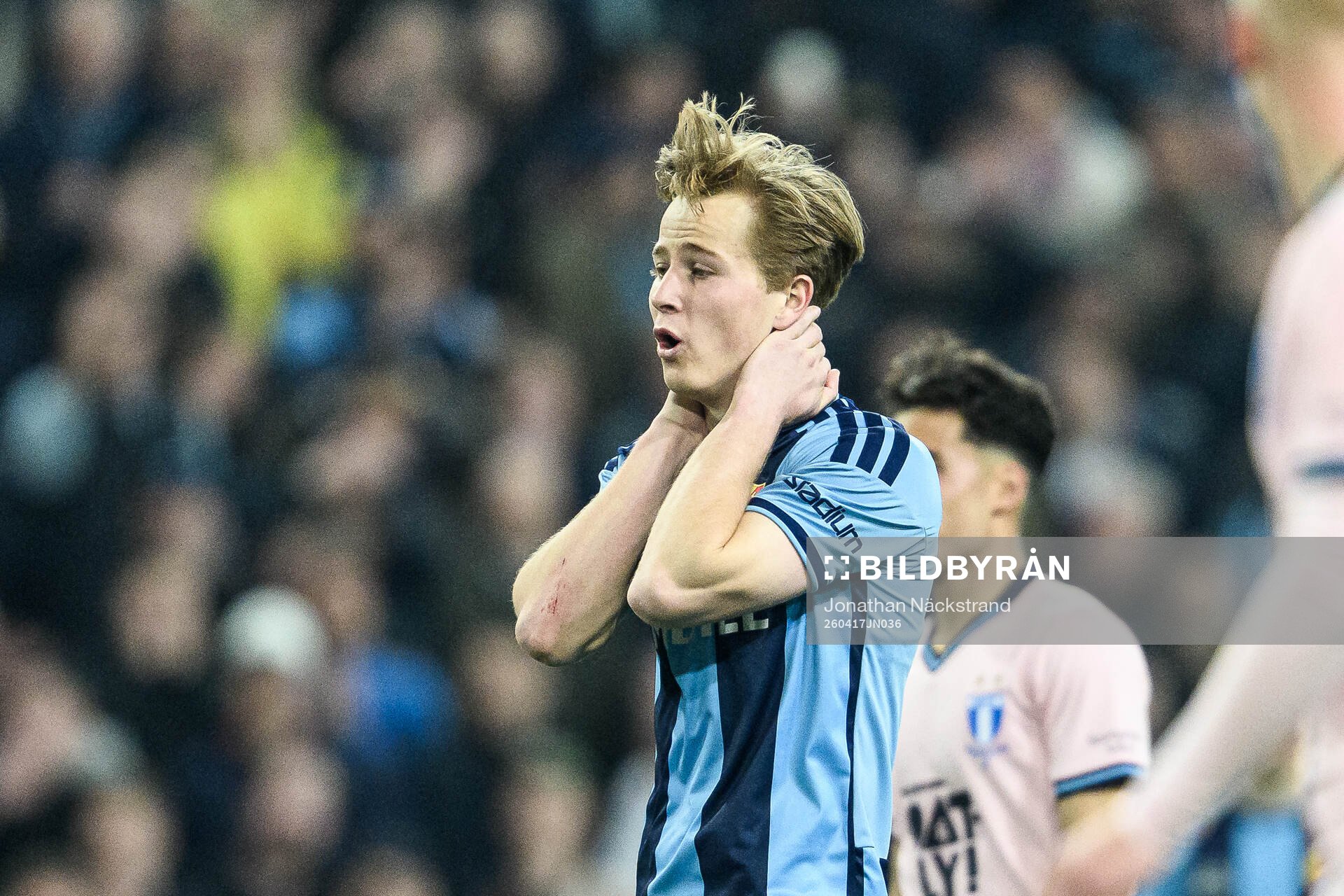 Djurgårdens Bo Hegland reagerar