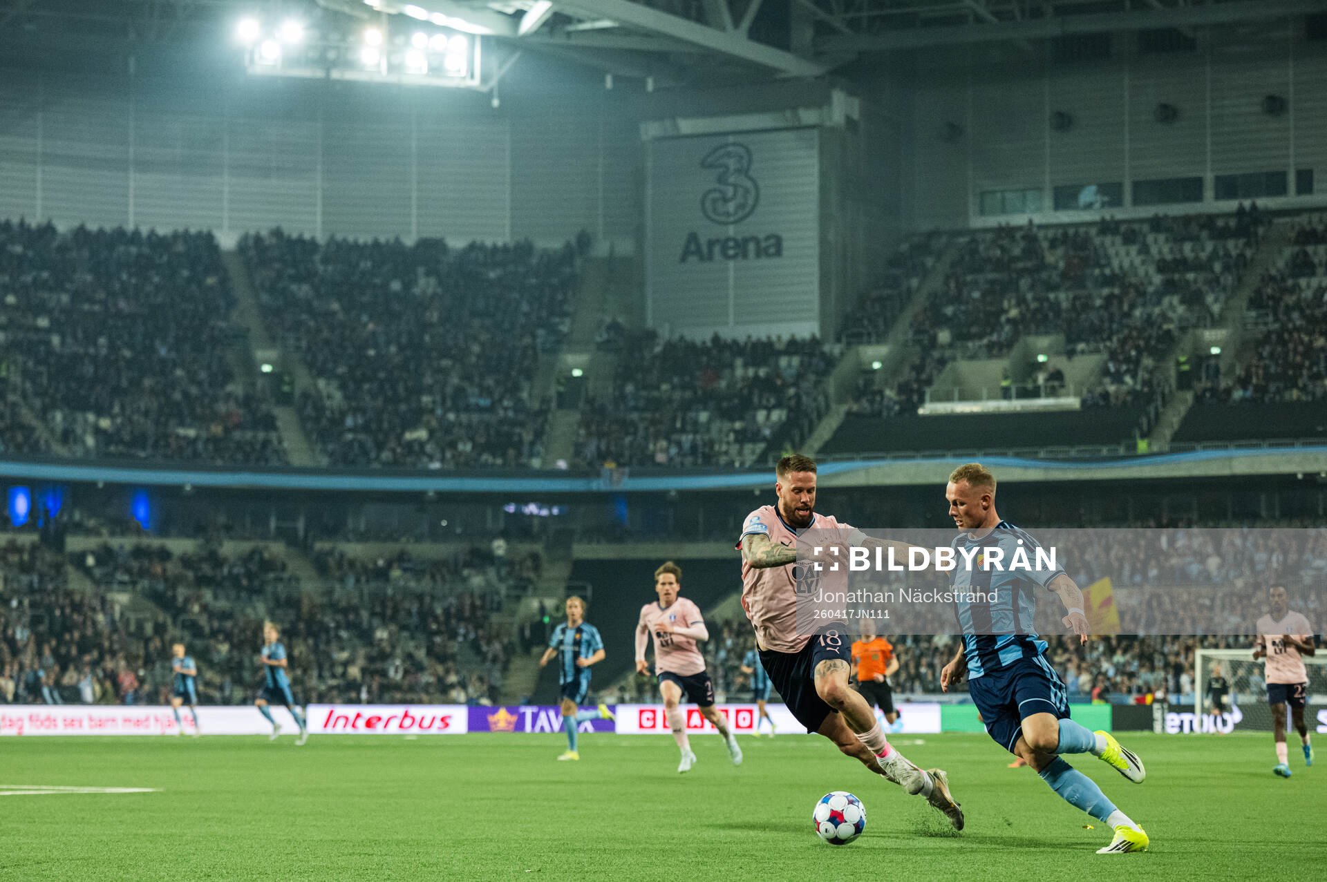 Malmö FFs Pontus Jansson och Djurgårdens Kristian Lien