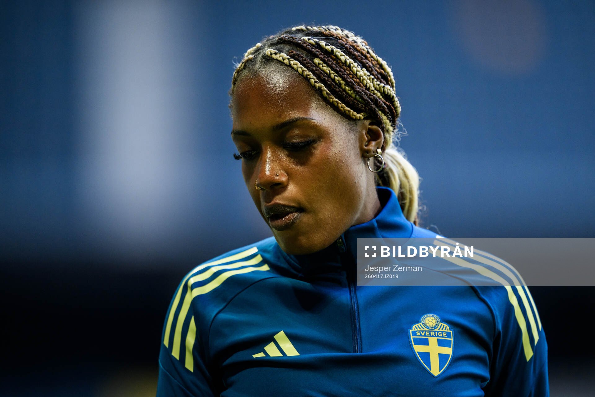Evelyn Ijeh of the Swedish women's national football team