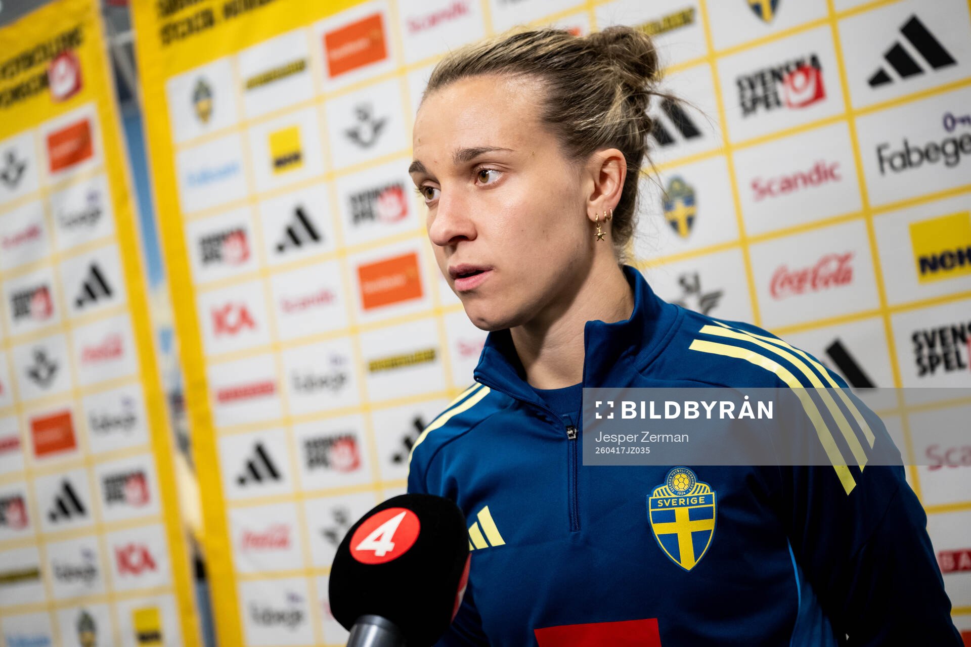 Julia Zigiotti Olme of the Swedish women's national