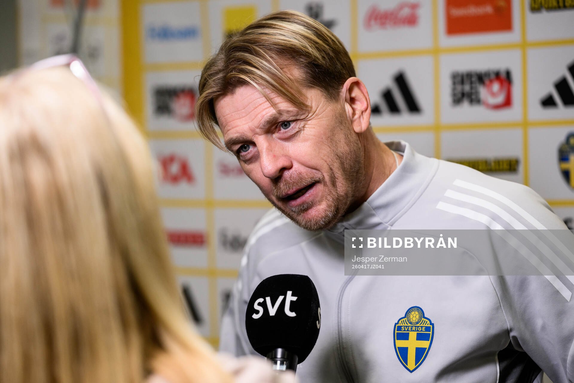 Head coach Tony Gustavsson of the Swedish women's national