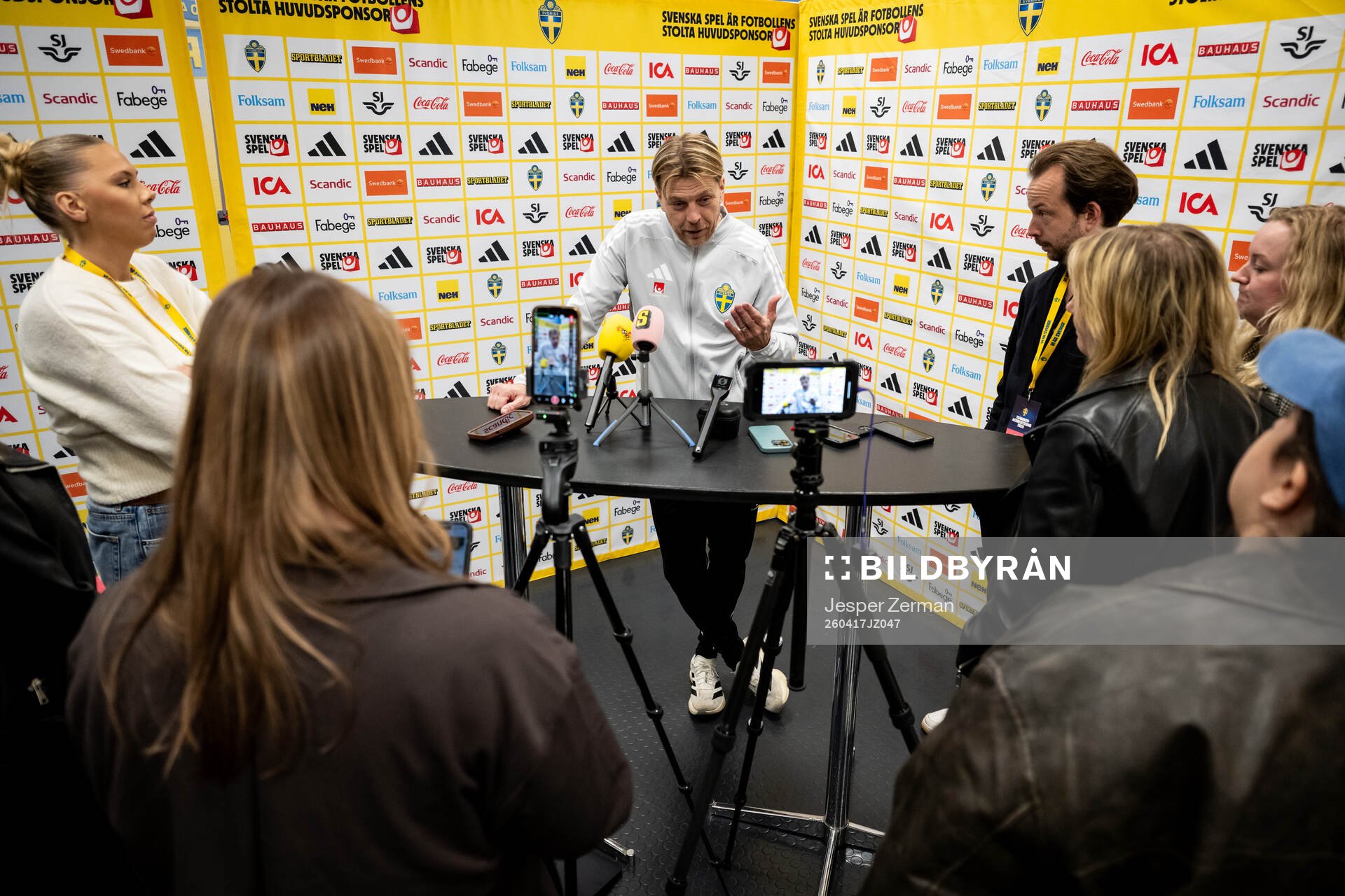 Head coach Tony Gustavsson of the Swedish women's national