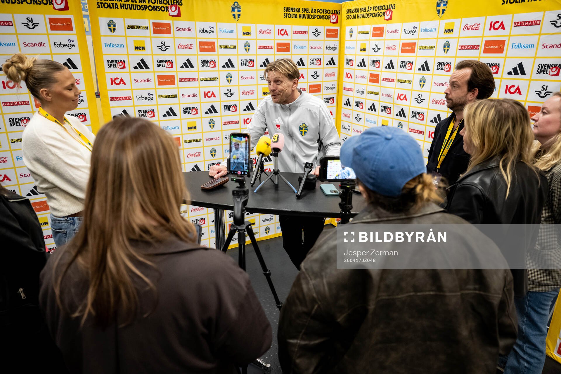 Head coach Tony Gustavsson of the Swedish women's national