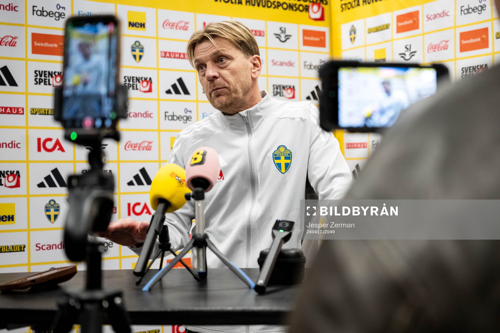 Head coach Tony Gustavsson of the Swedish women's national