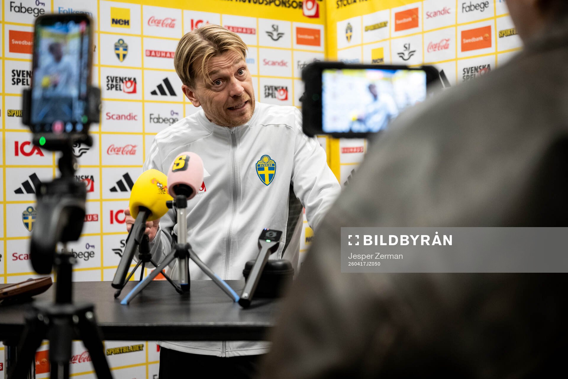 Head coach Tony Gustavsson of the Swedish women's national