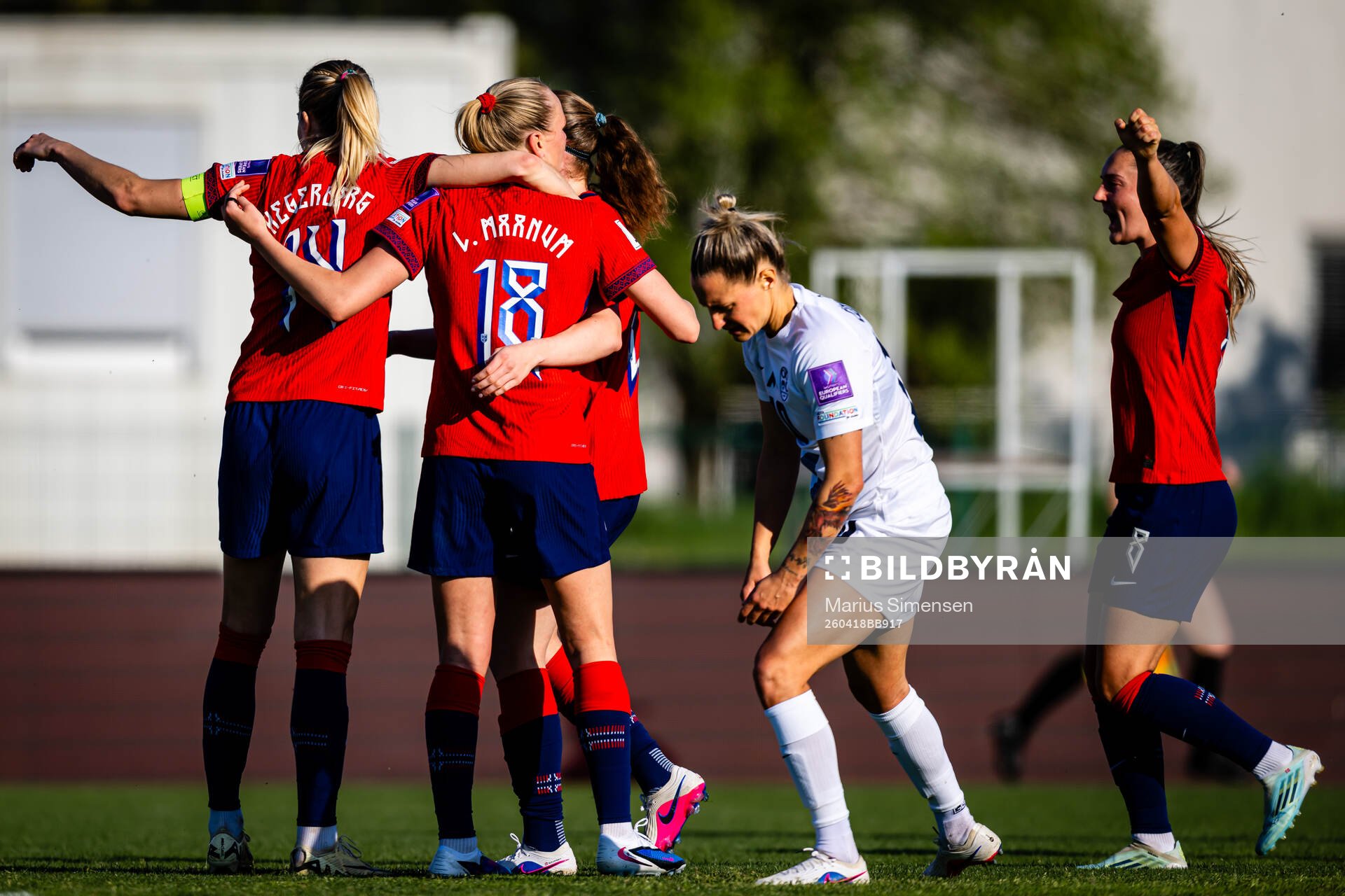 Ada Hegerberg of Norway celebrates