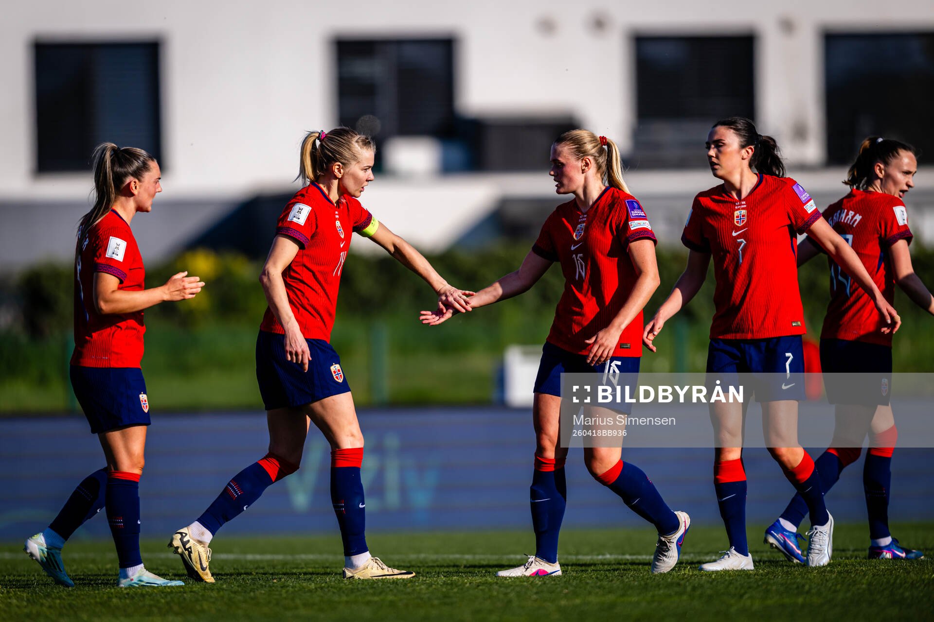 Ada Hegerberg of Norway celebrates