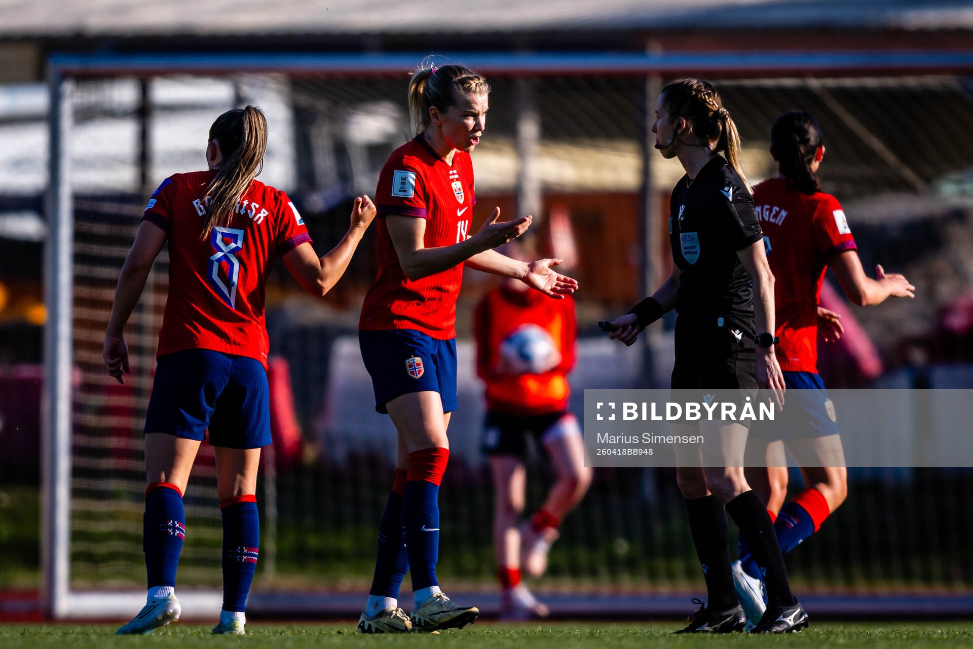 Ada Hegerberg of Norway reacts