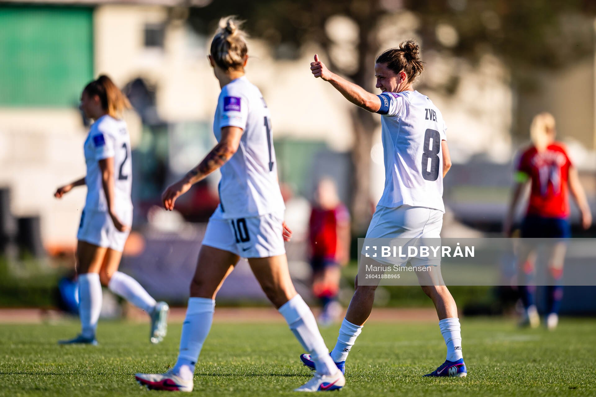 Mateja Zver of Slovenia celebrates