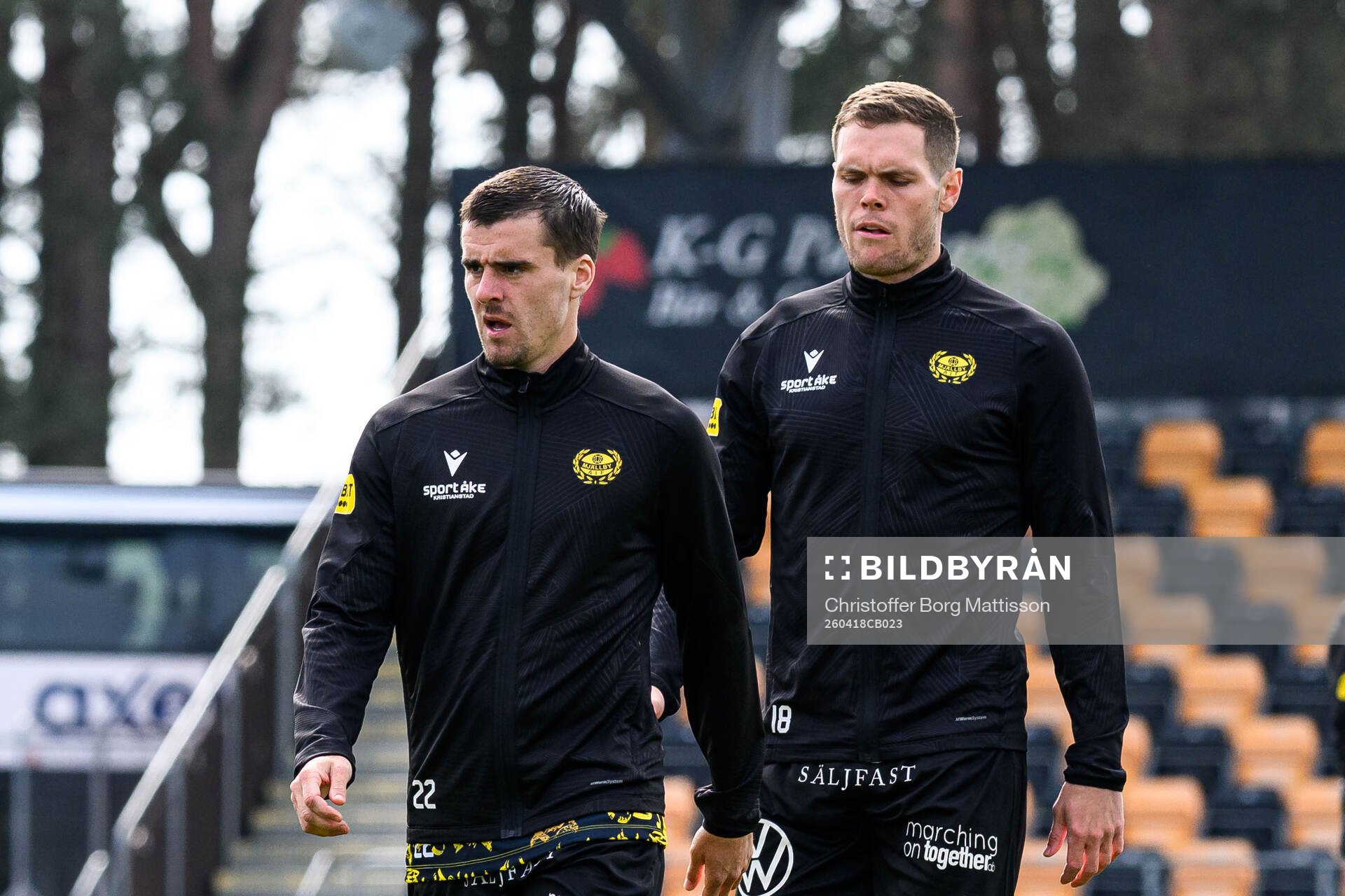 Mjällbys Jesper Gustavsson och Jacob Bergström