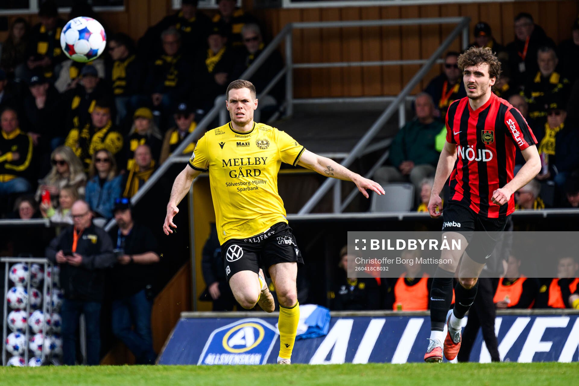 Mjällbys Jacob Bergström och Brommapojkarnas Andreas