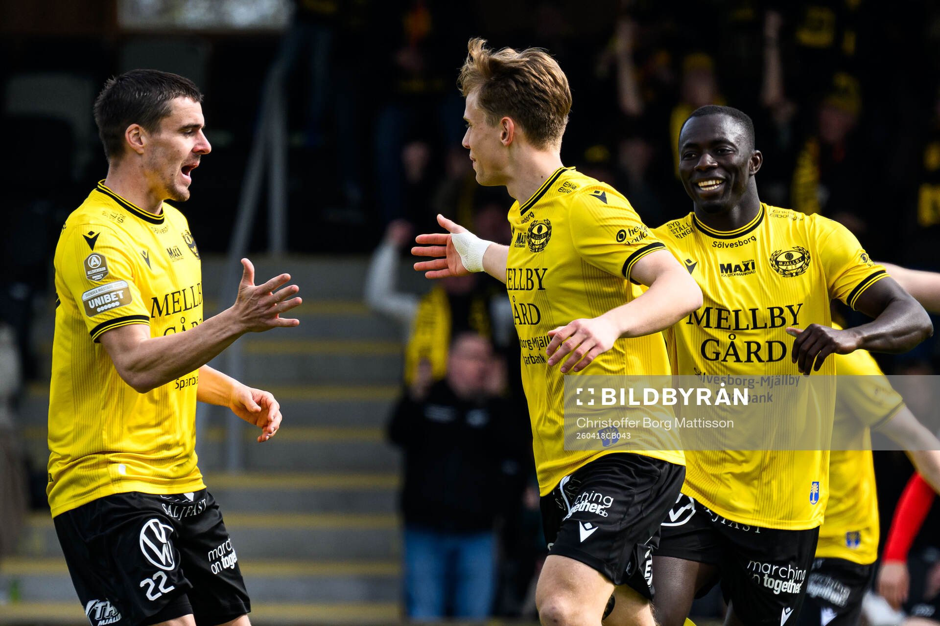 Mjällbys Jesper Gustavsson, Ludwig Malachowski Thorell och
