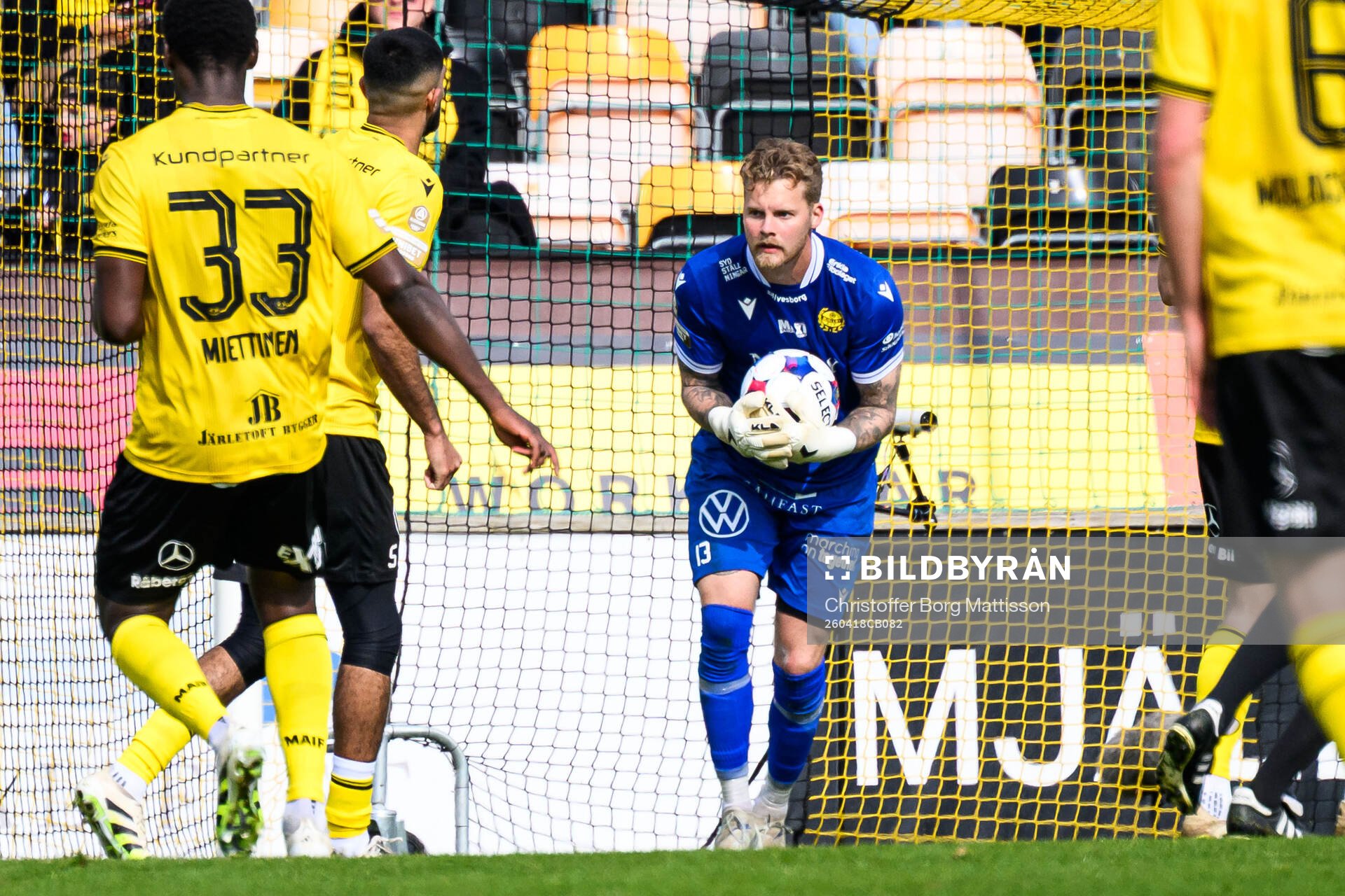 Mjällbys målvakt Robin Wallinder