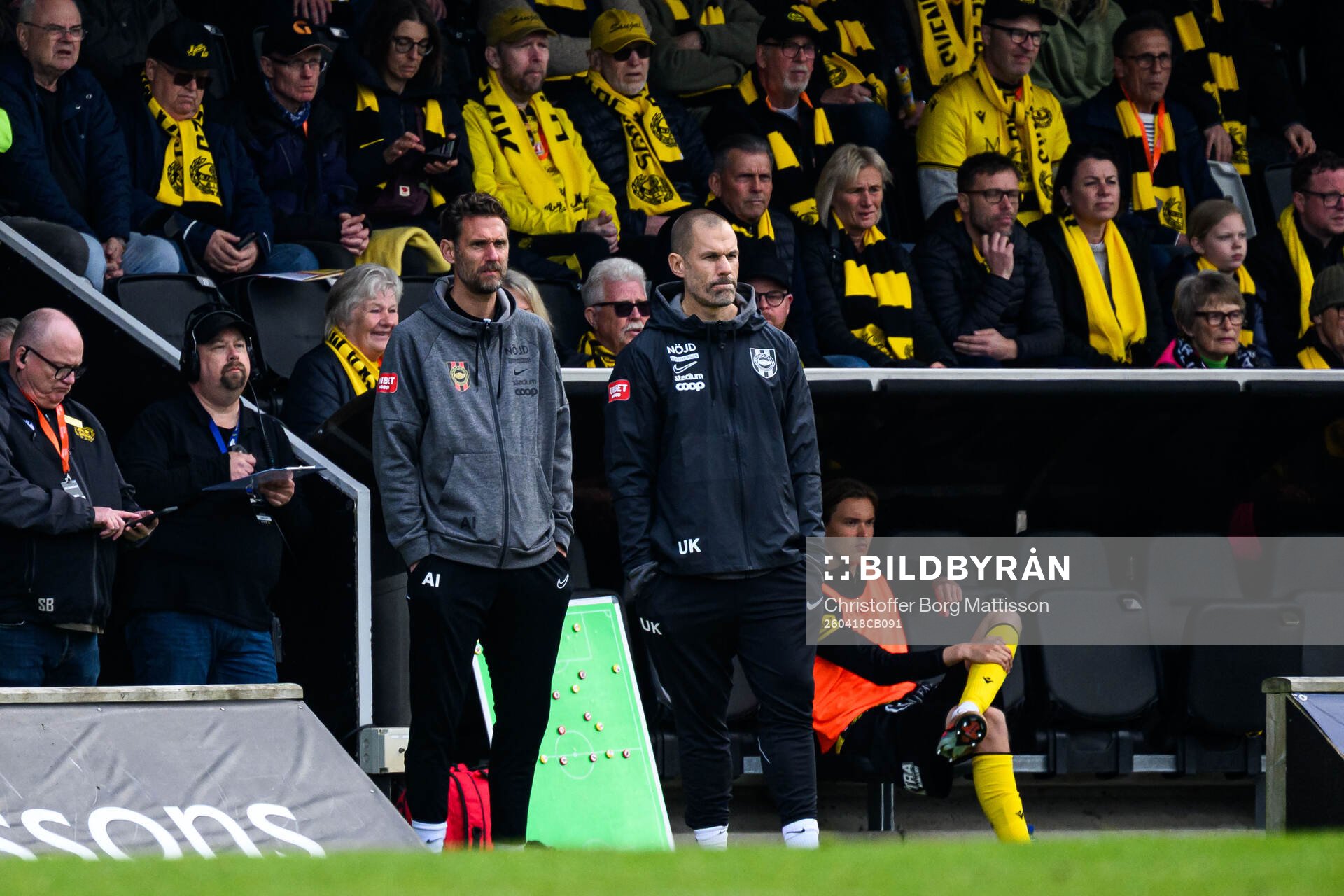 Brommapojkarnas målvaktstränare Andreas Isaksson och