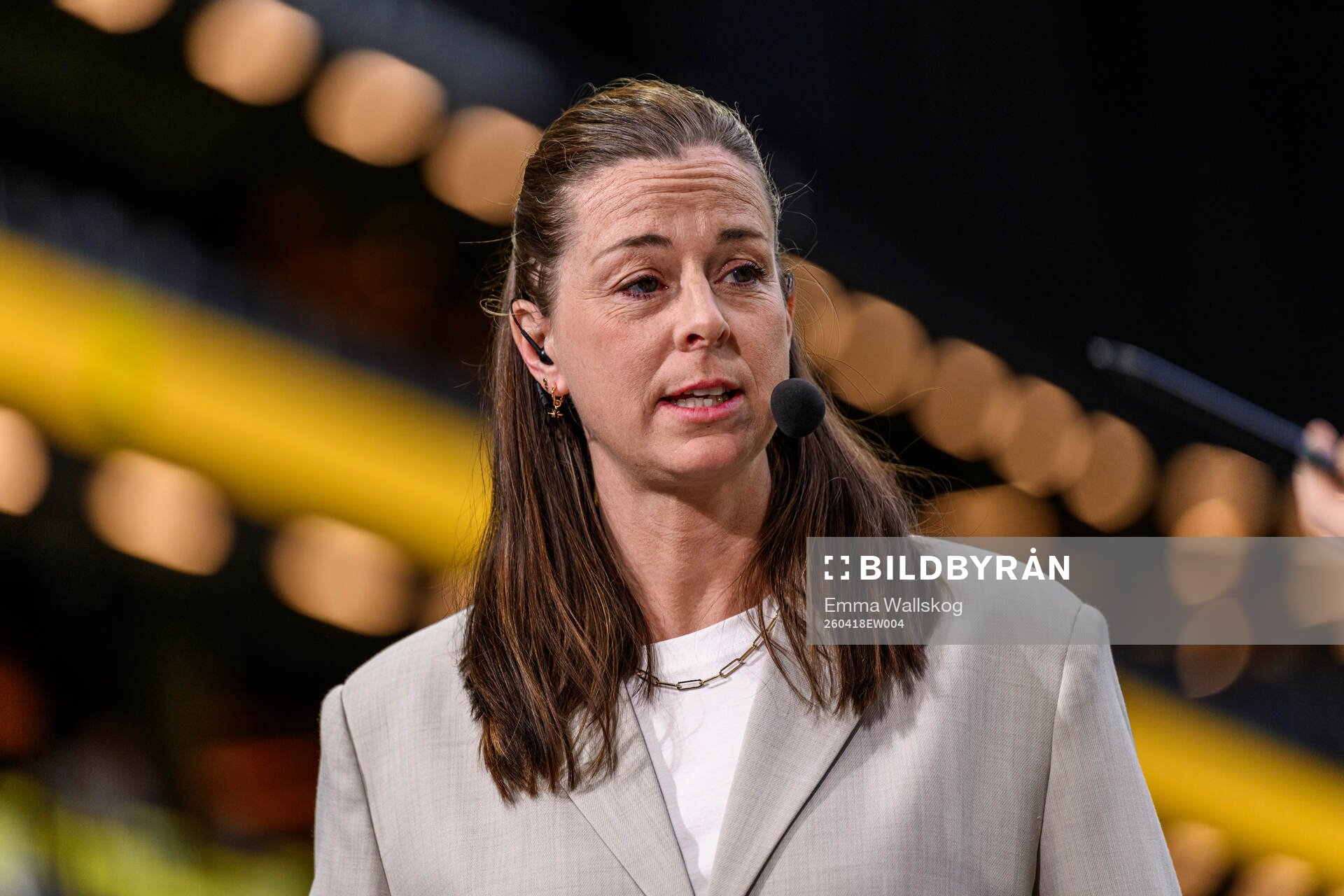 Lotta Schelin  in SVT’s studio