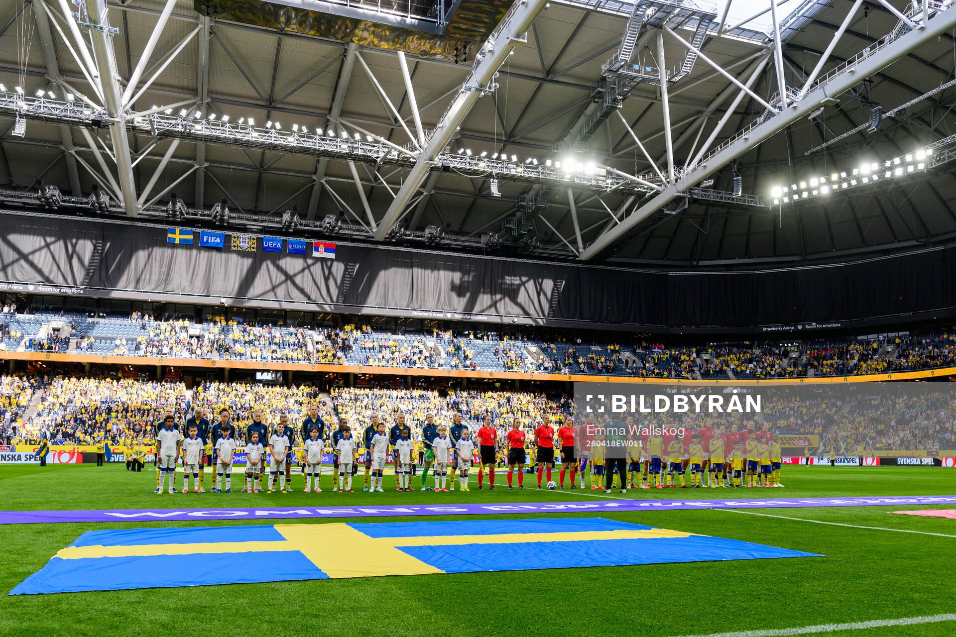 Players of Sweden and of Serbia