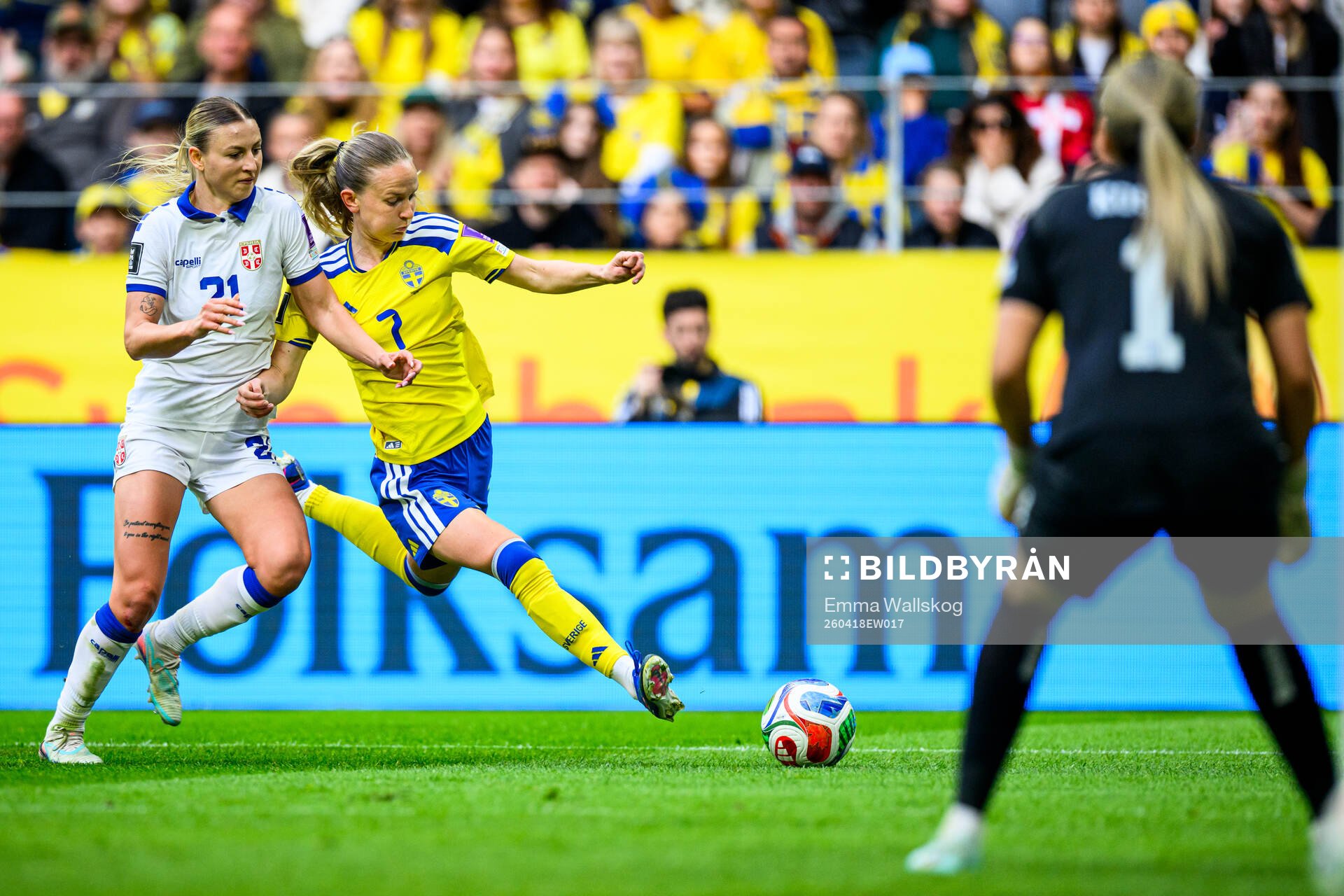 Živana Stupar of Serbia and Matilda Vinberg of Sweden
