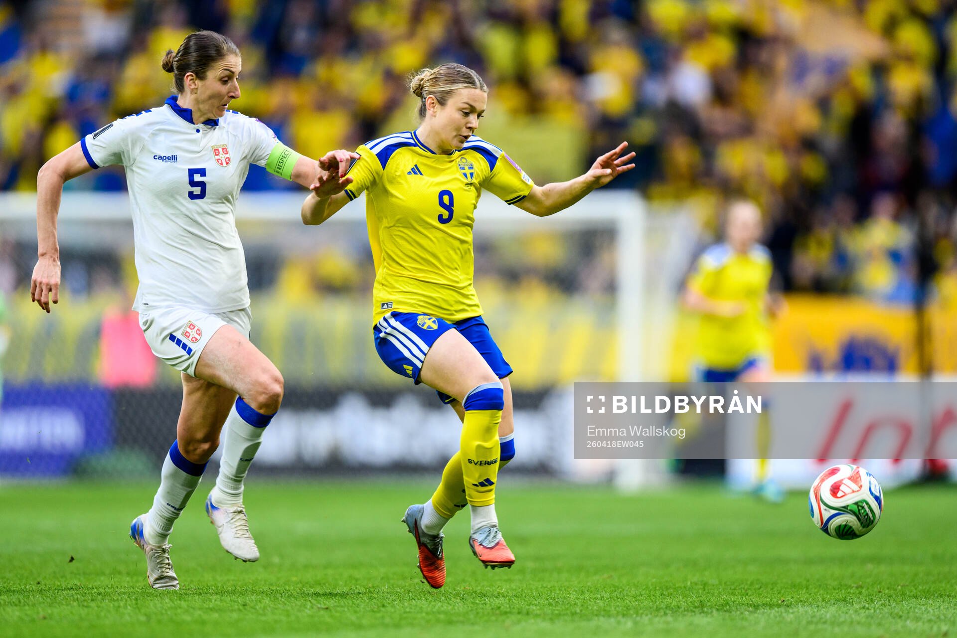 Violeta Slovic of Serbia and Beata Olsson of Sweden