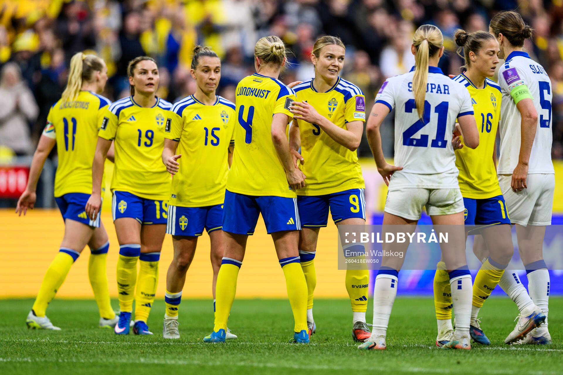 Julia Zigiotti Olme, Hanna Lundkvist and Beata Olsson of