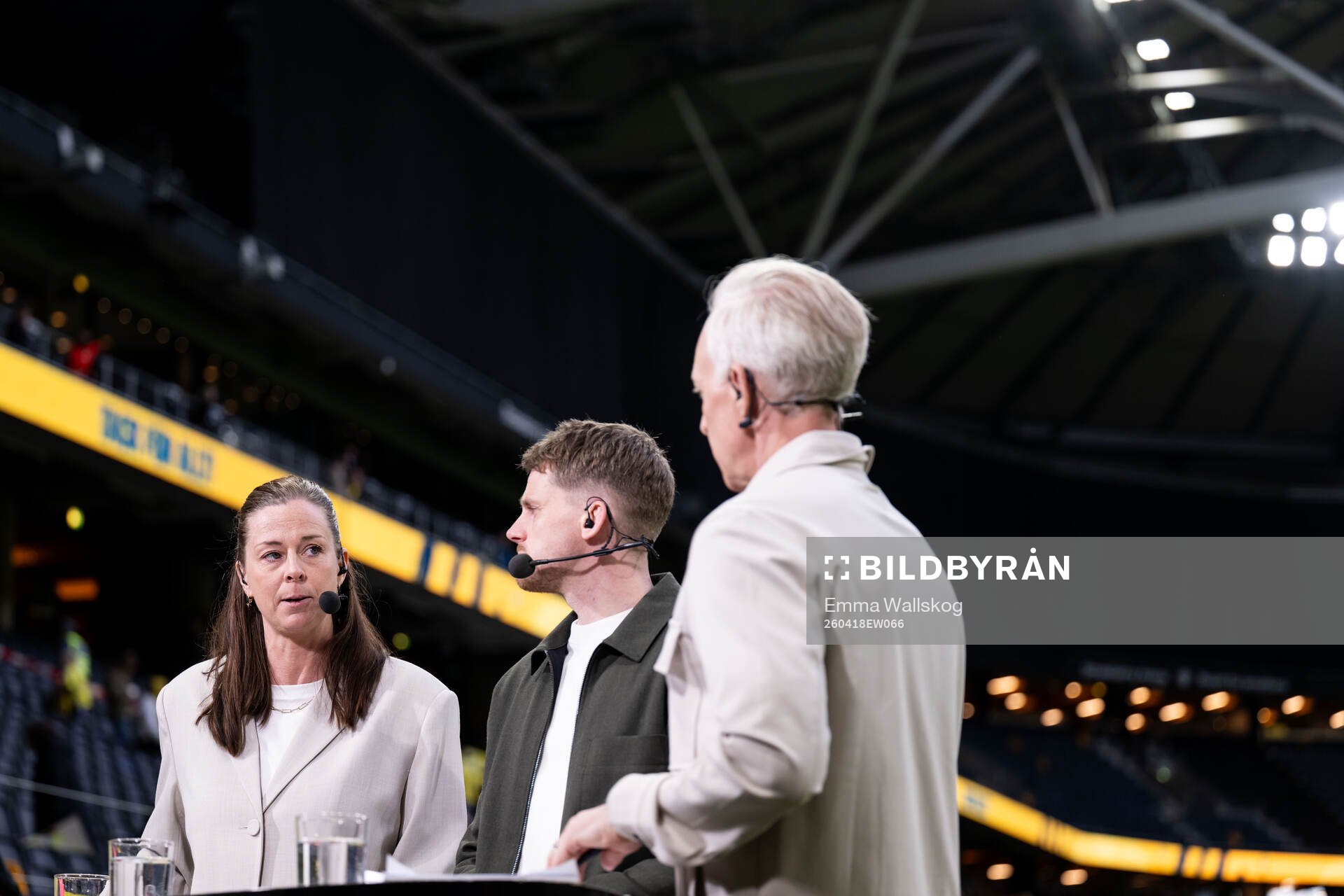 Lotta Schelin, William Strömberg and André Pops in