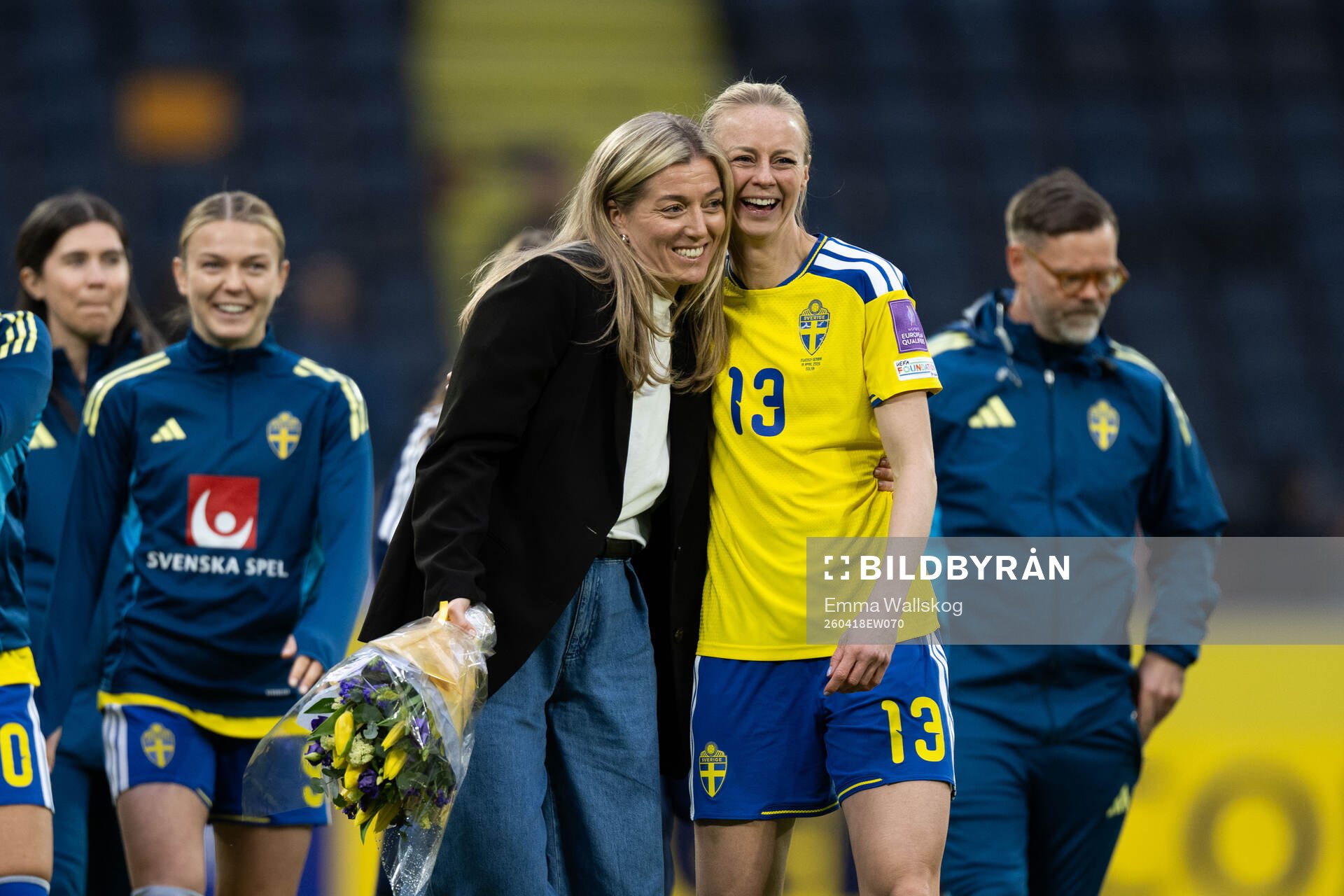 Former player of Sweden Linda Sembrant and Amanda Ilestedt
