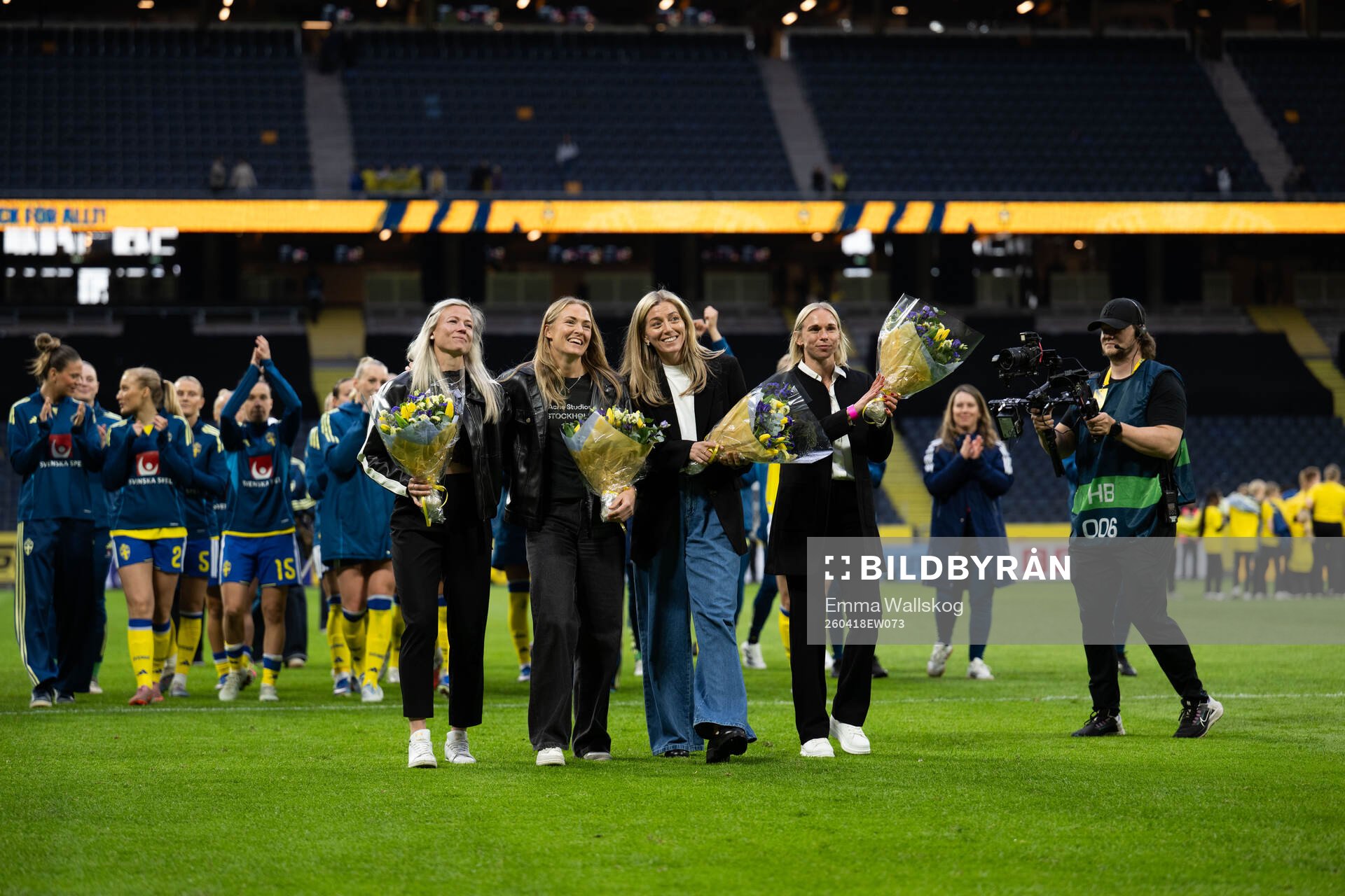 Former players of Sweden Hanna Glas, Magdalena Eriksson,