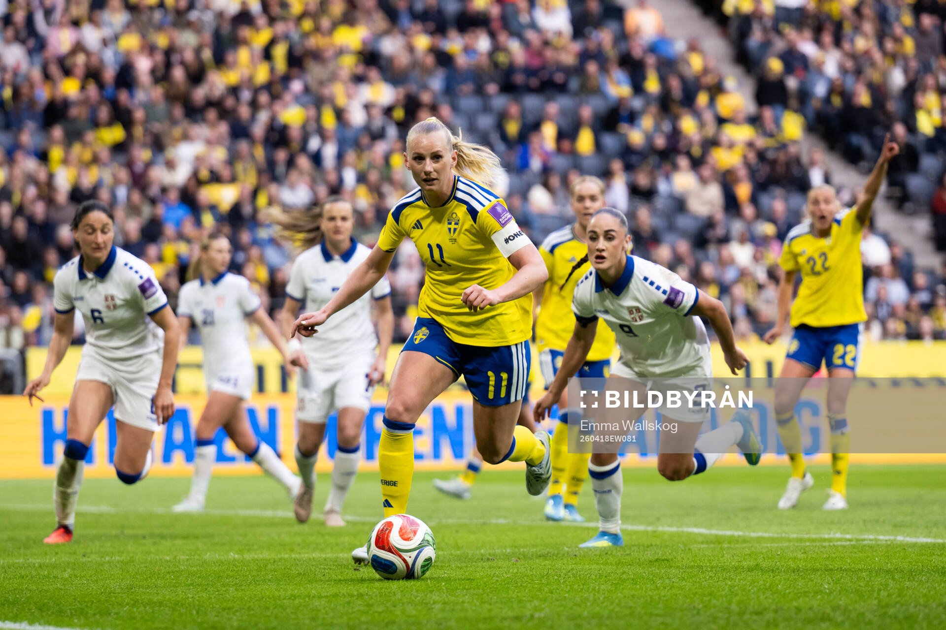 Stina Blackstenius of Sweden