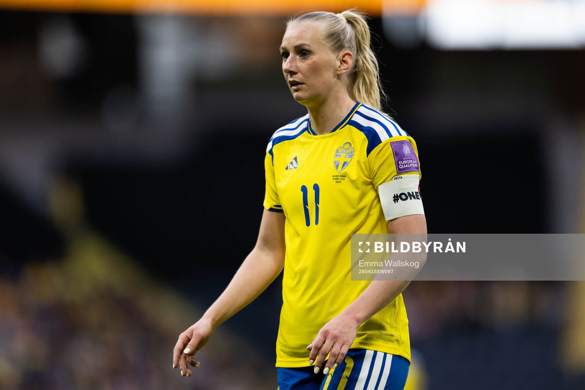 Stina Blackstenius of Sweden