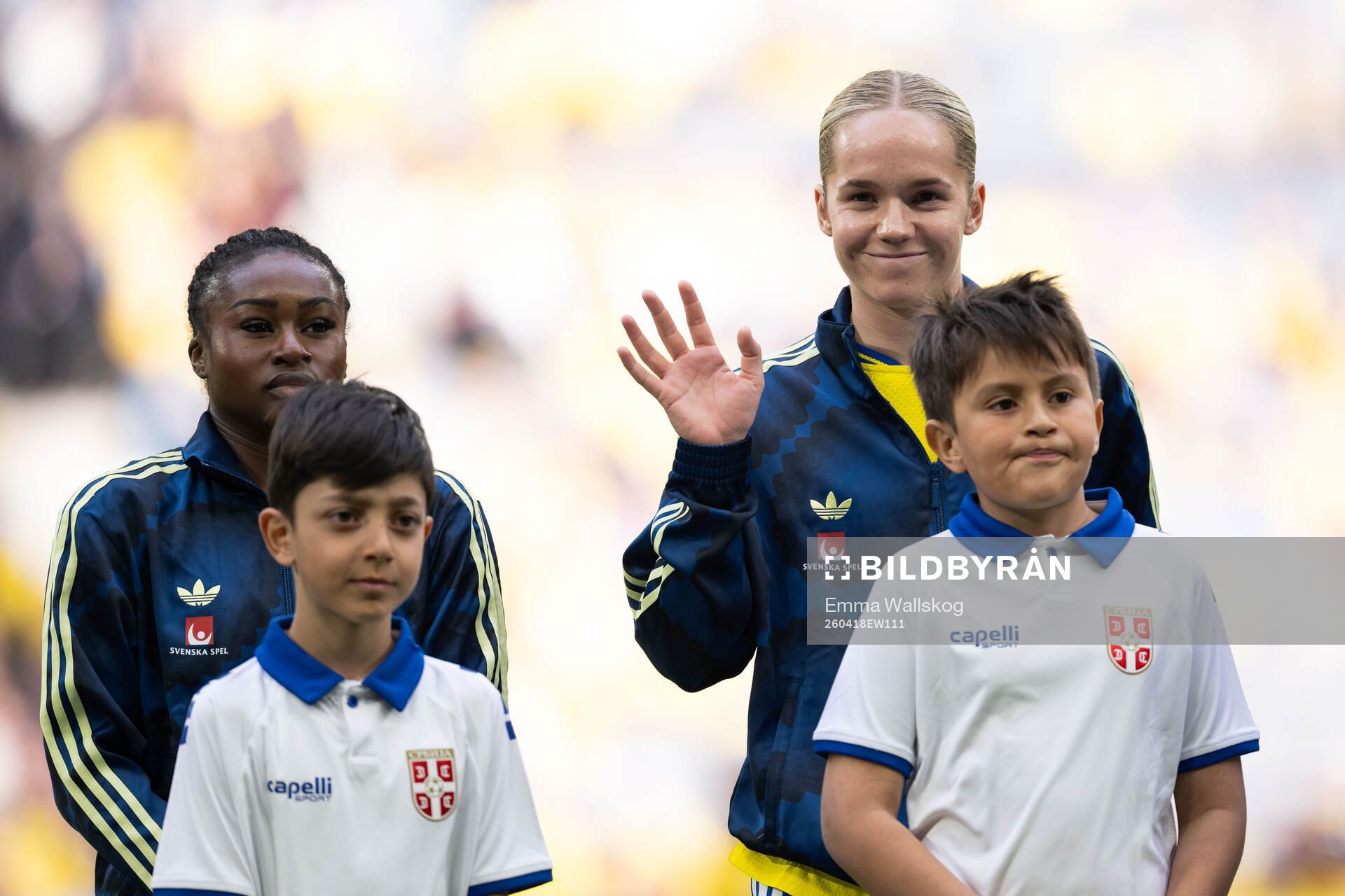 Monica Jusu Bah and Hanna Lundkvist of Sweden