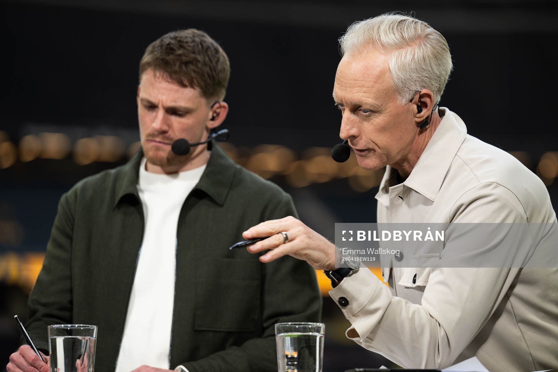 André Pops in SVT’s studio