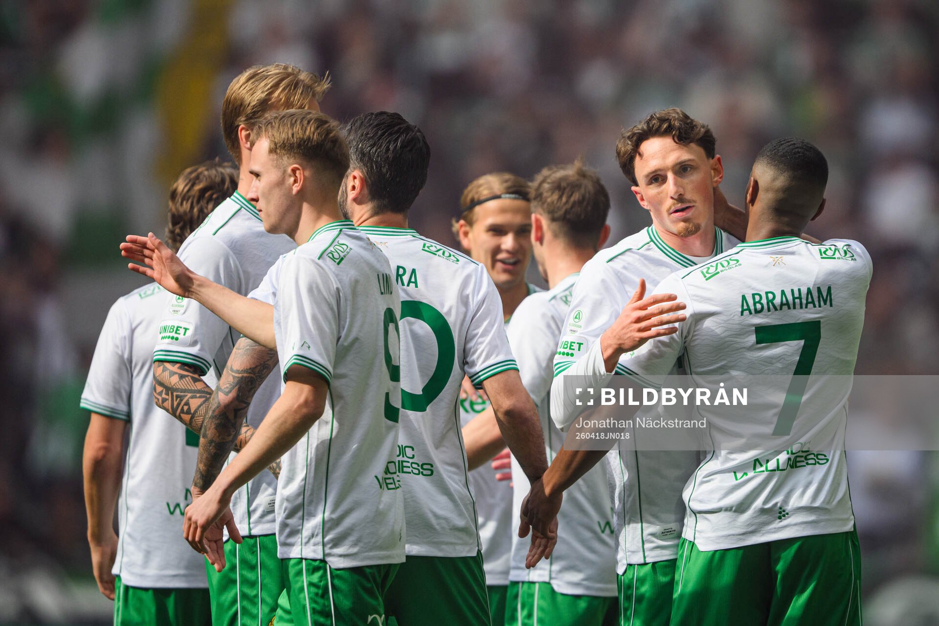 Hammarbys Noah Persson jublar