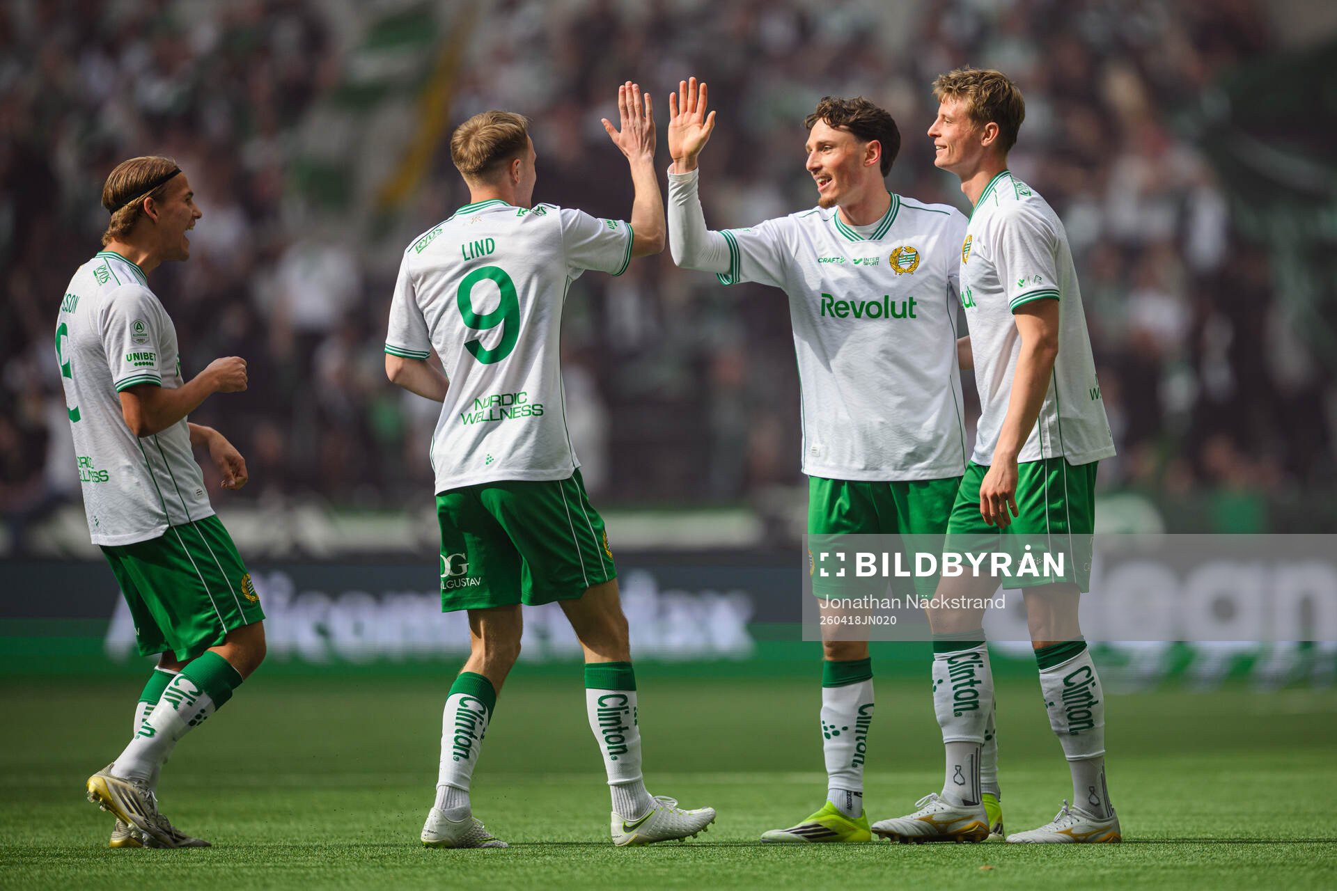Hammarbys Noah Persson jublar