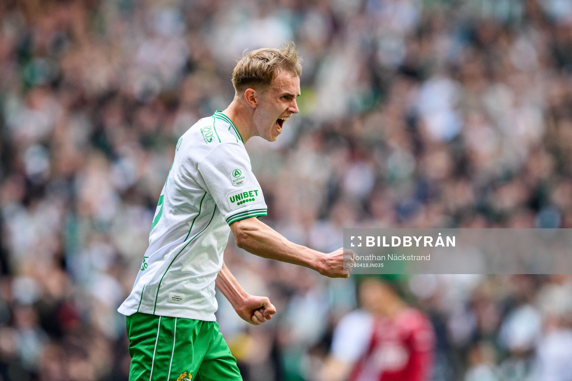 Hammarbys Victor Stange Lind jublar