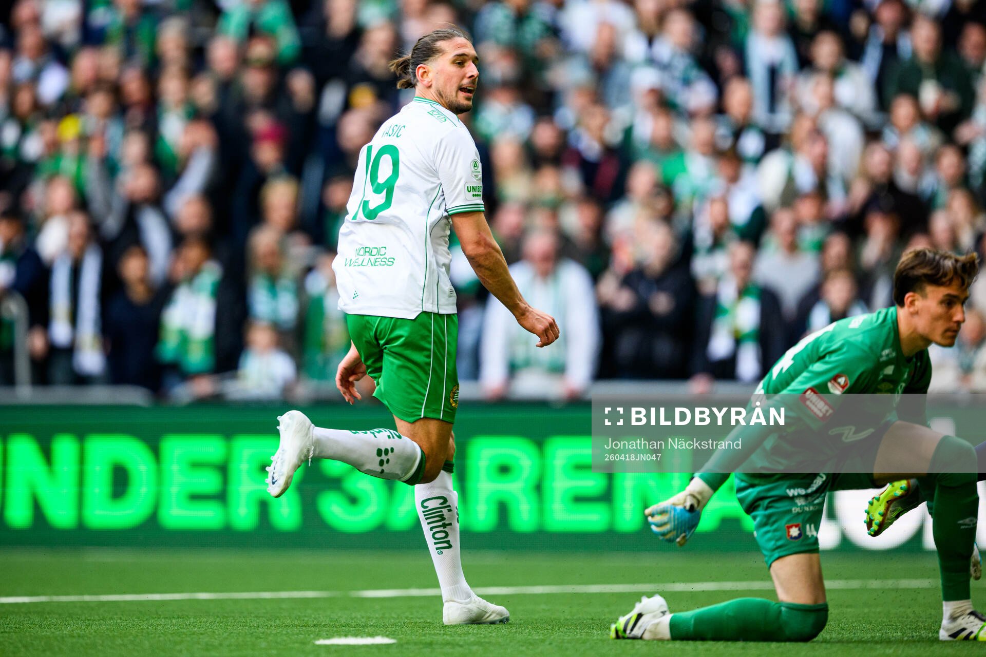 Hammarbys Nikola Vasic jublar