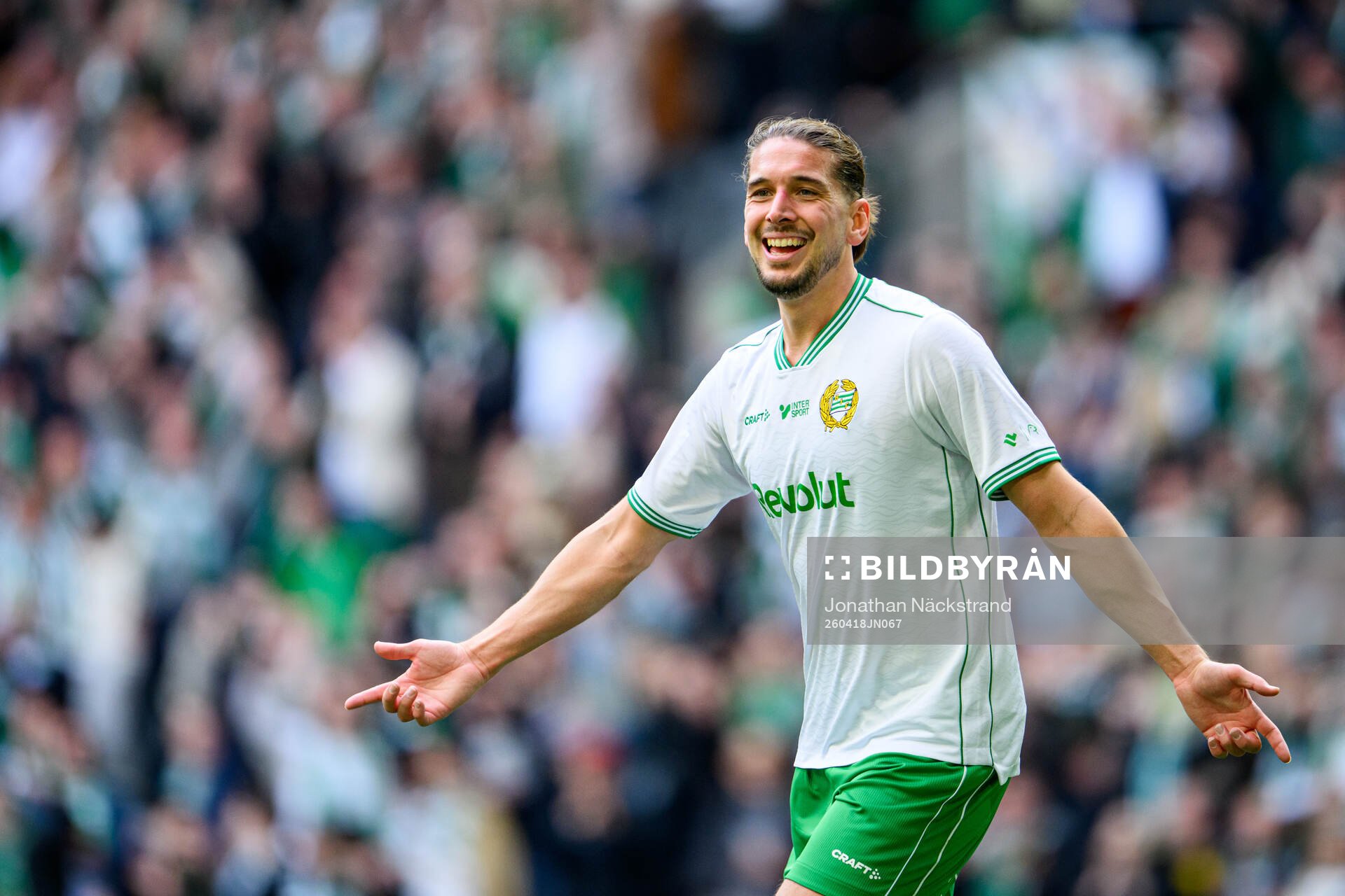 Hammarbys Nikola Vasic jublar