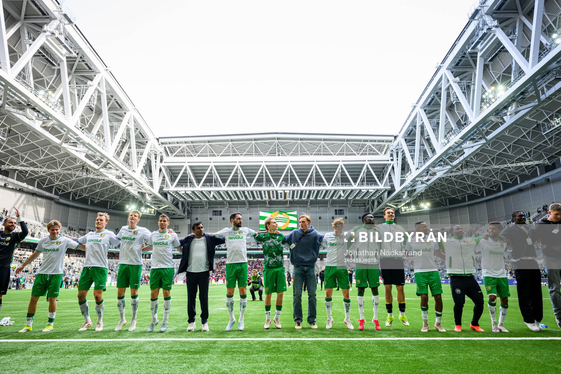 Hammarbys spelare jublar