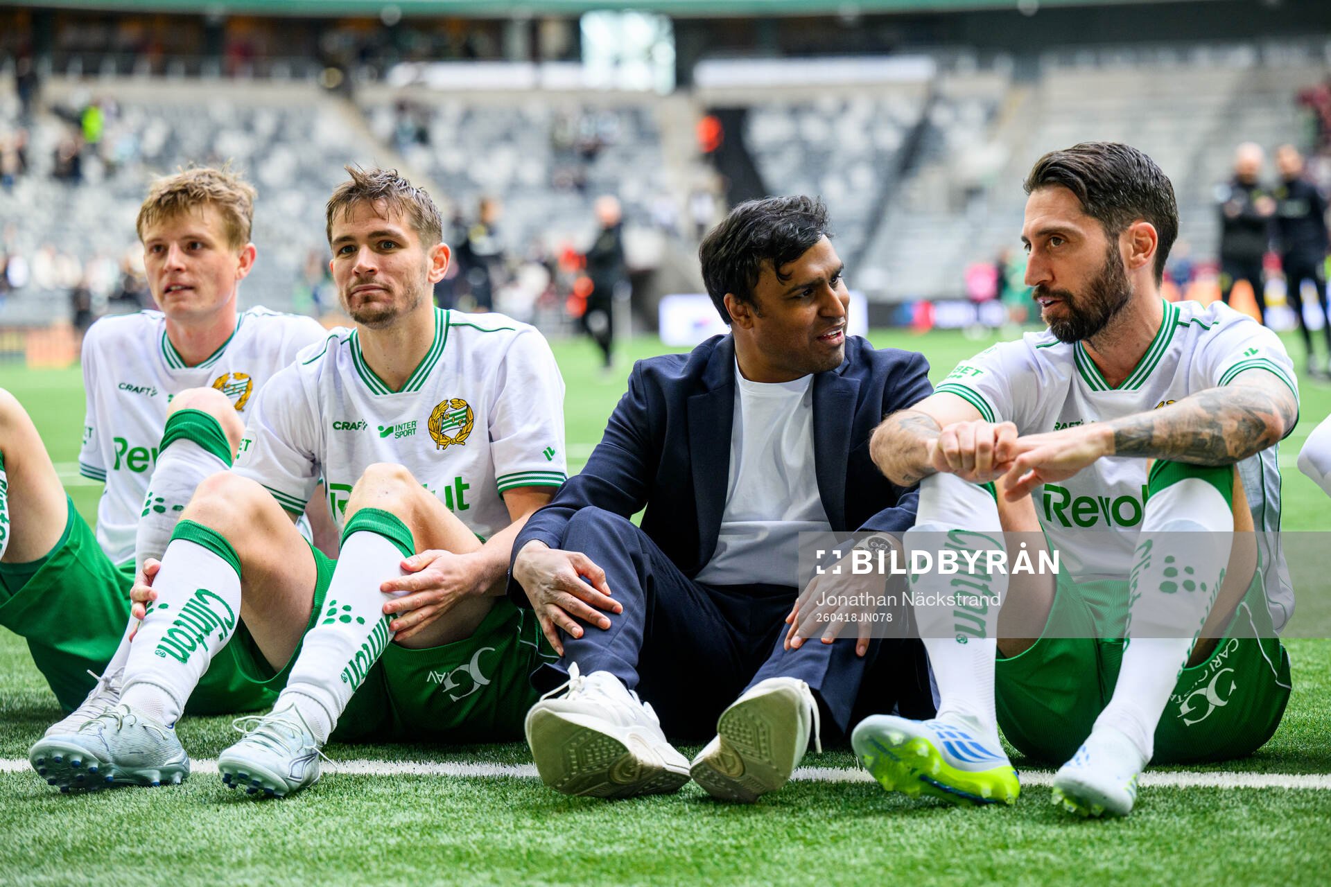 Hammarbys tränare Kalle Karlsson och Nahir Besara