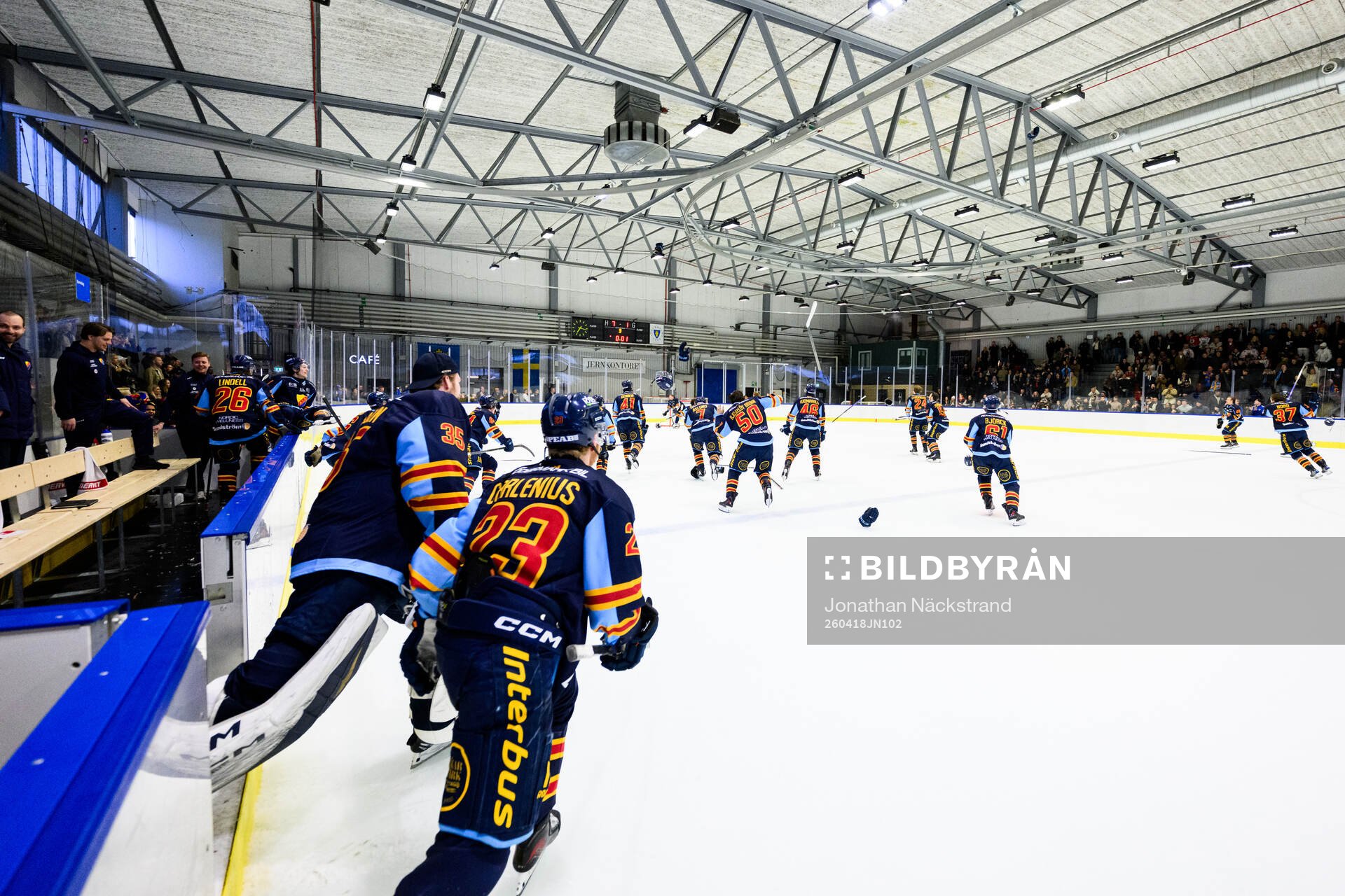 Djurgårdens spelare jublar