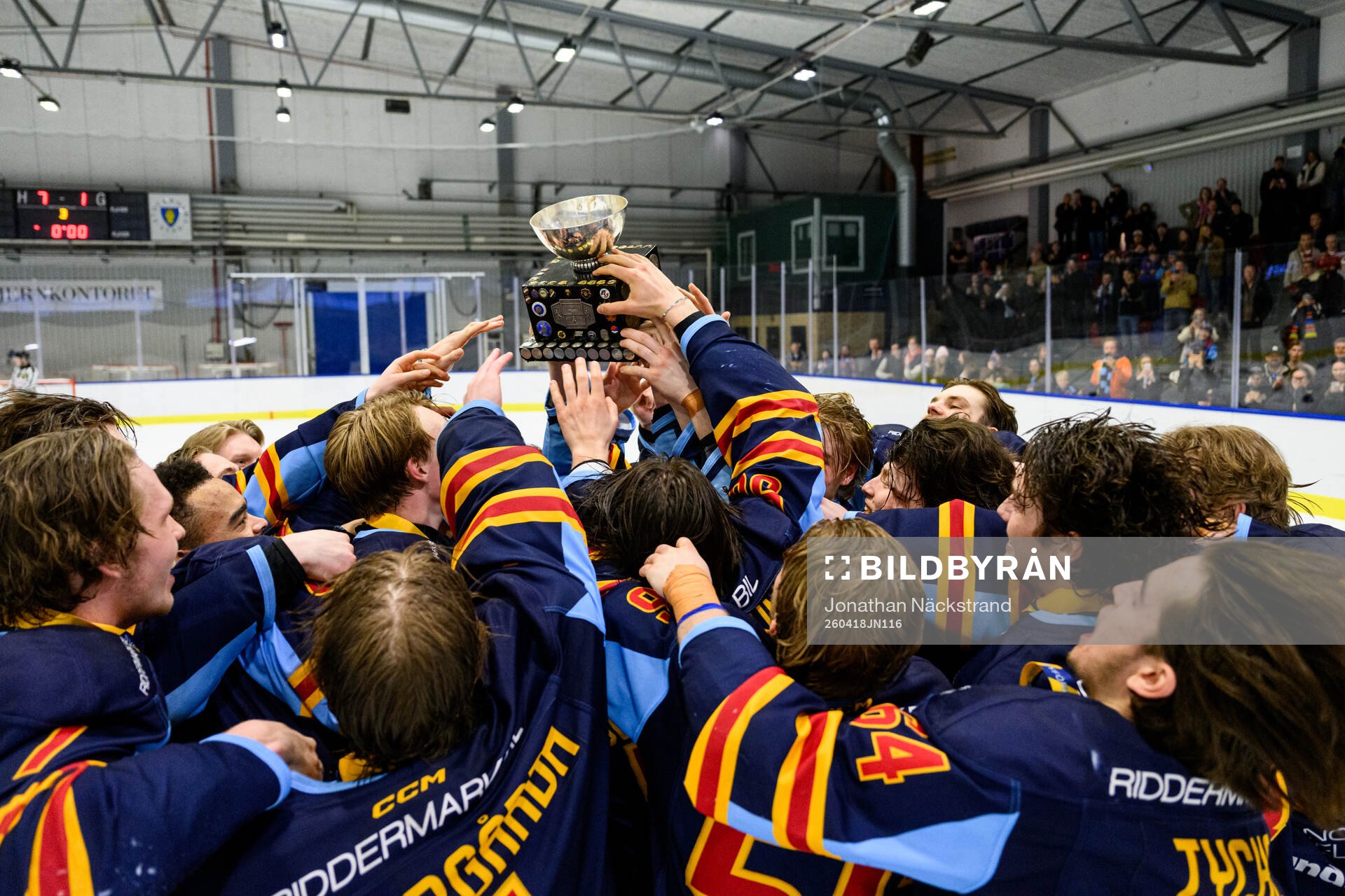 Djurgårdens spelare jublar