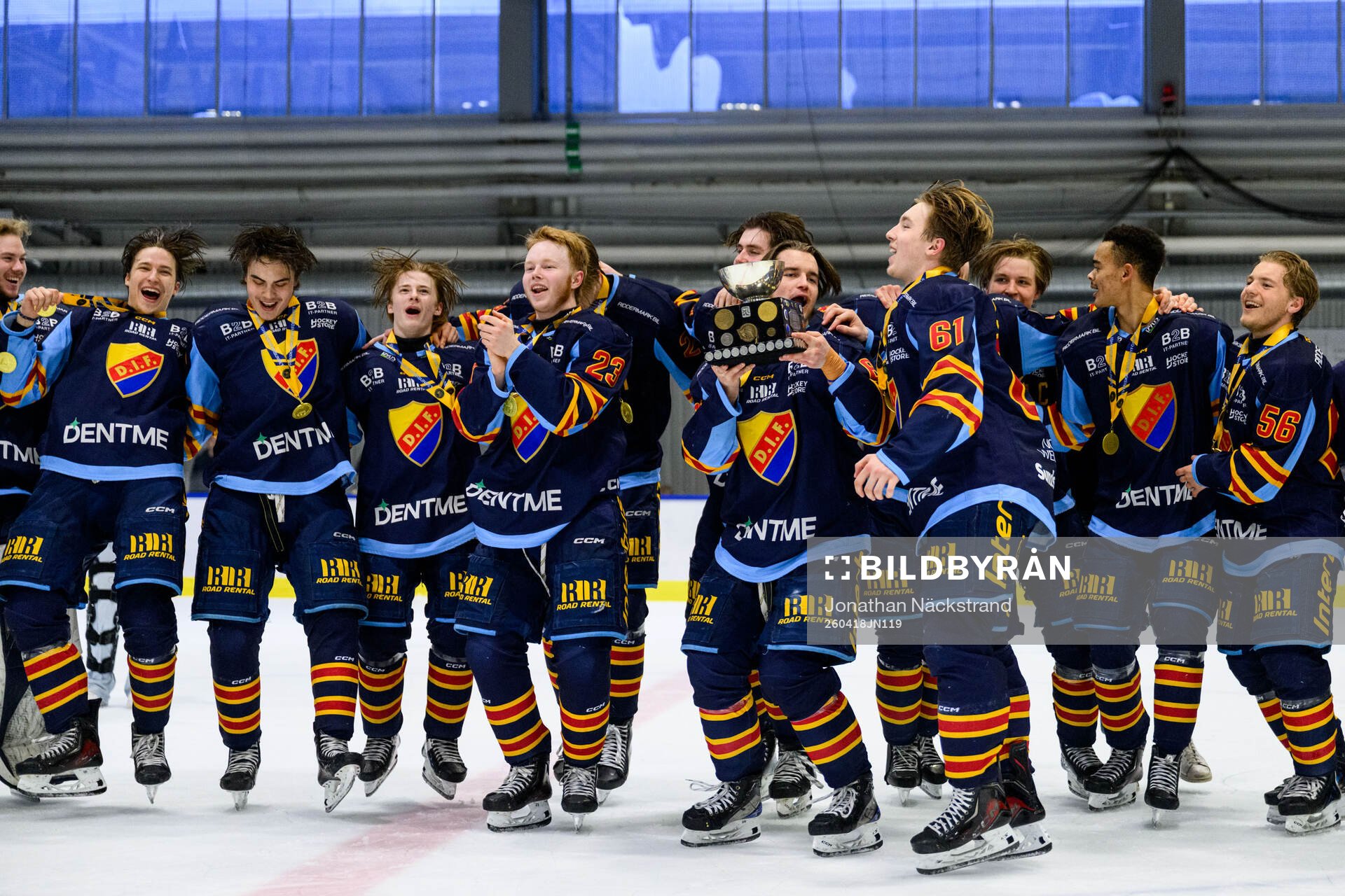 Djurgårdens spelare jublar
