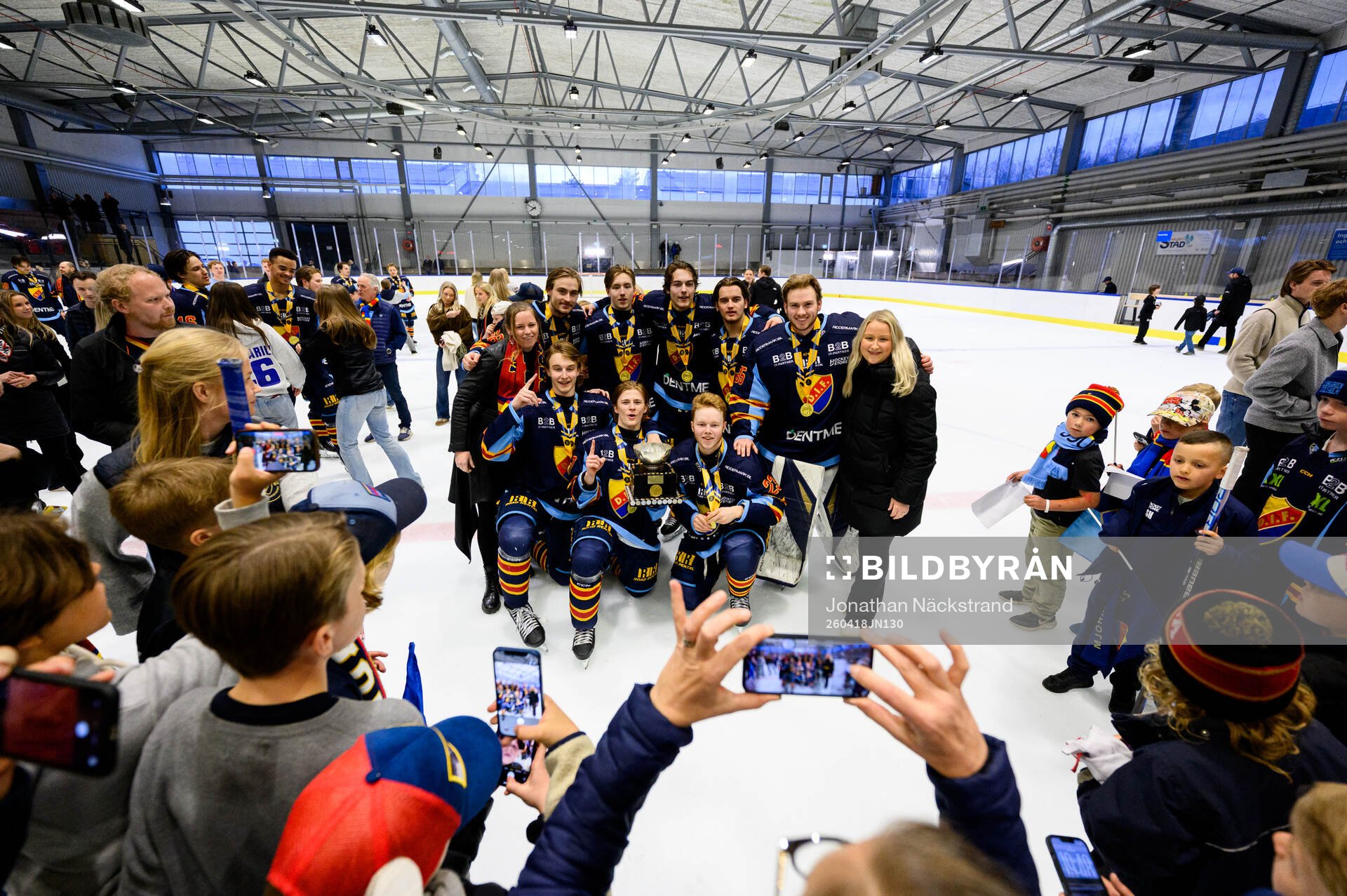 Djurgårdens spelare jublar
