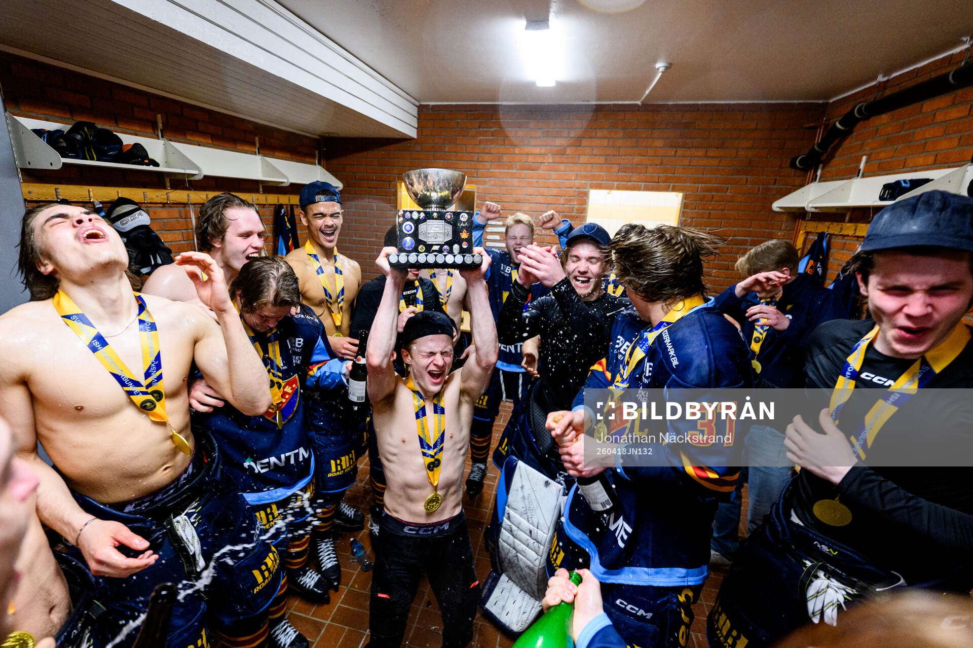 Djurgårdens spelare jublar