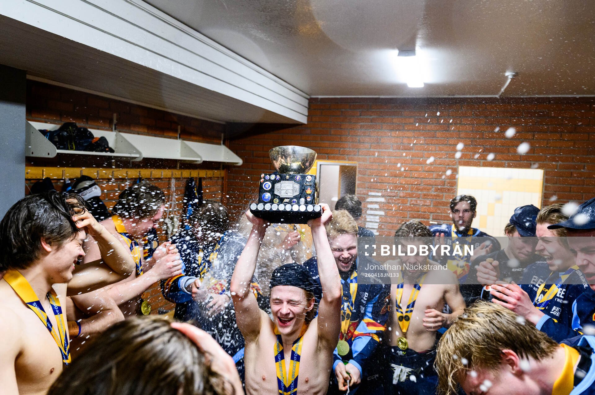 Djurgårdens spelare jublar